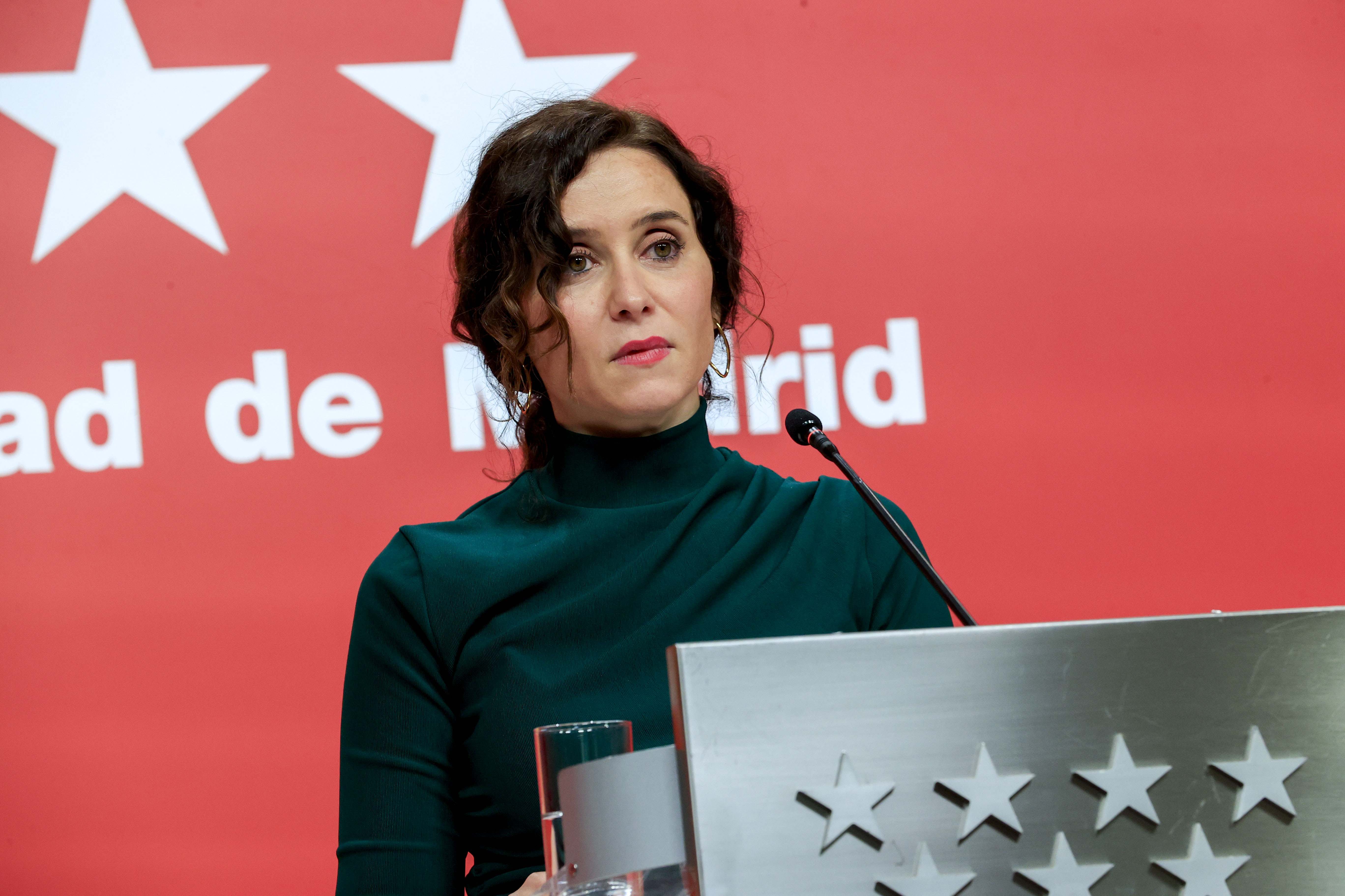 isabel Díaz Ayuso, declaración institucional por la amnistía