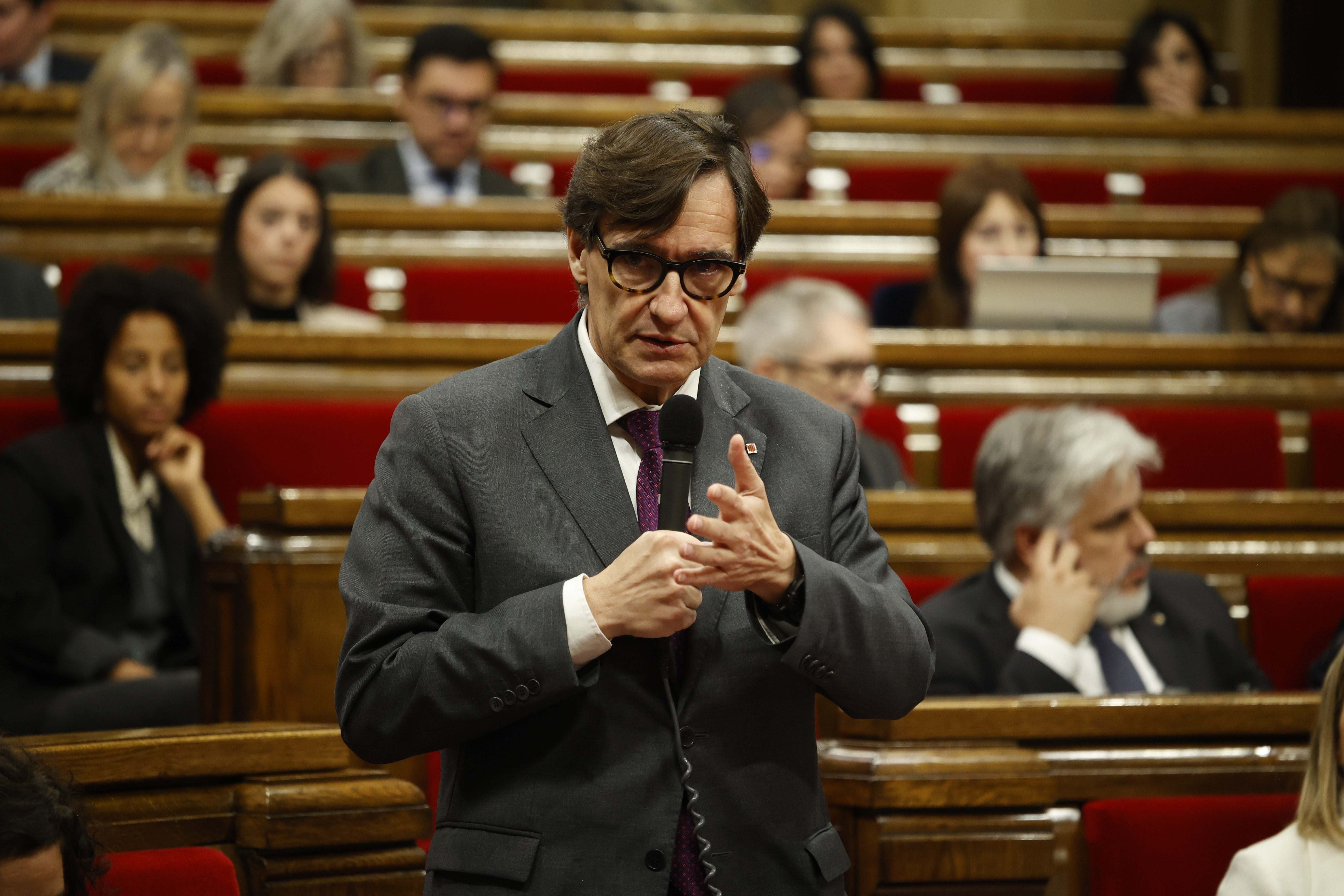 El presidente de la Generalitat, Salvador Illa. EE