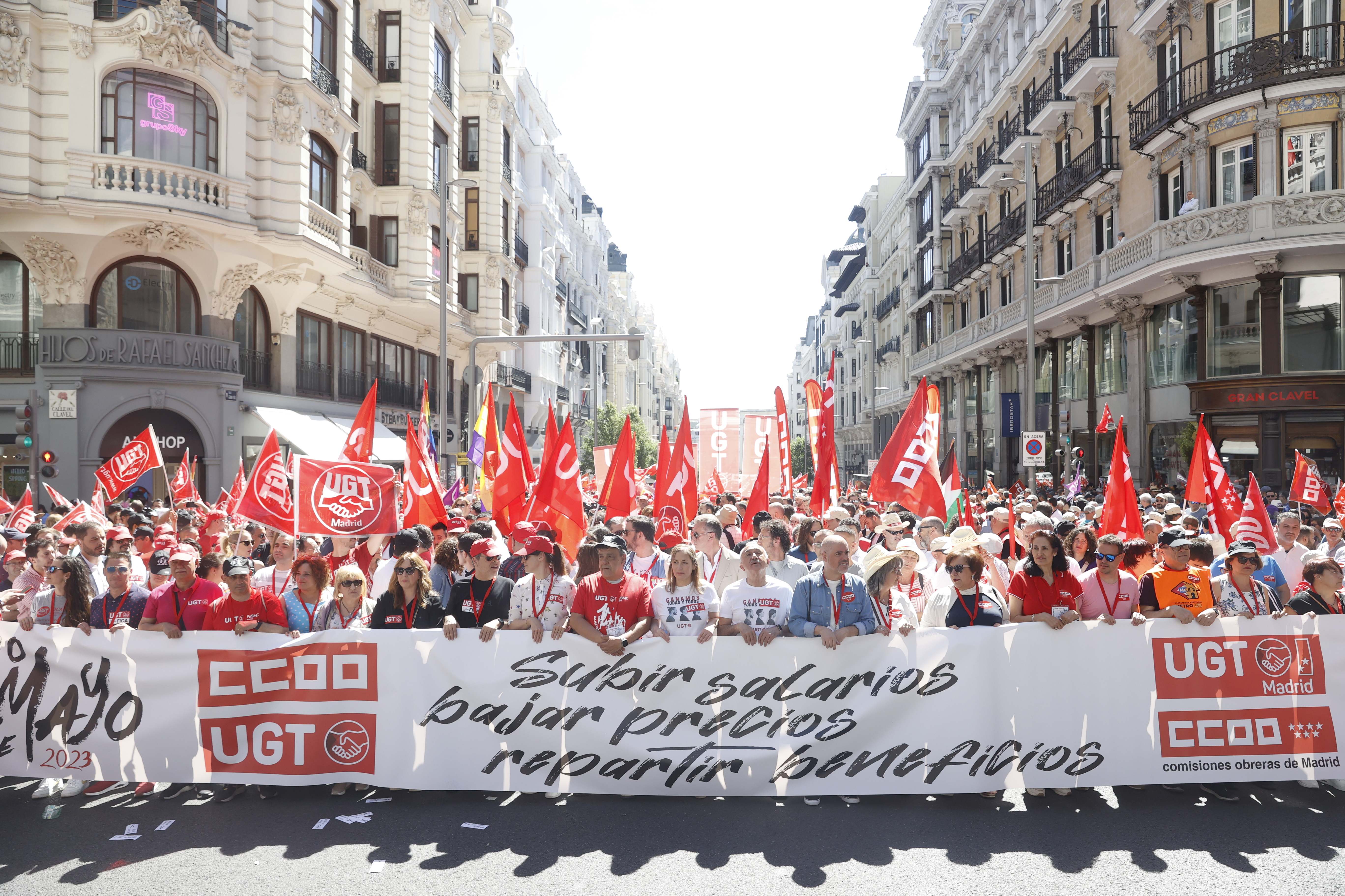 Manifestación del año pasado por el 1 de mayo en Madrid. EFE