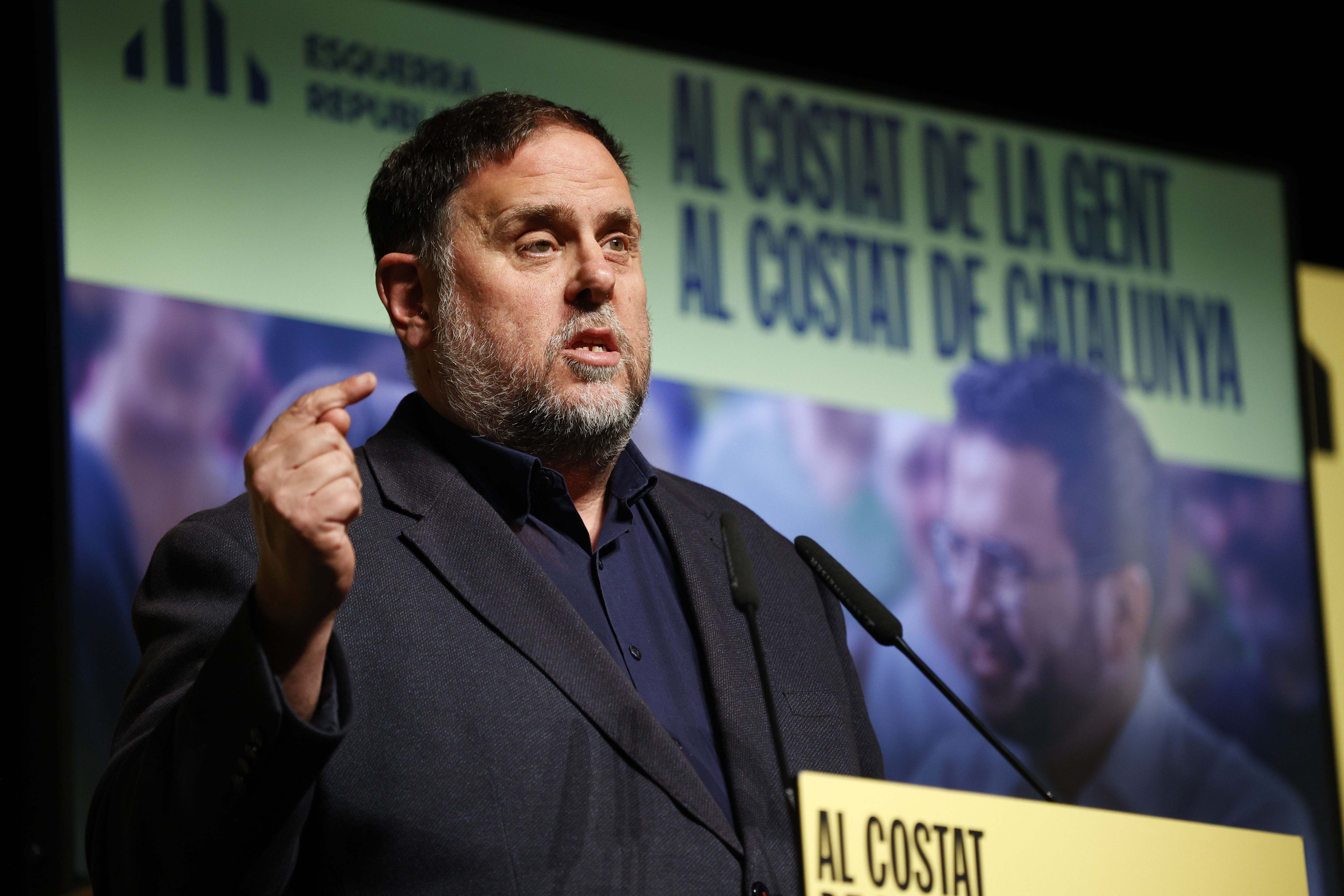 El presidente de ERC, Oriol Junqueras. EE