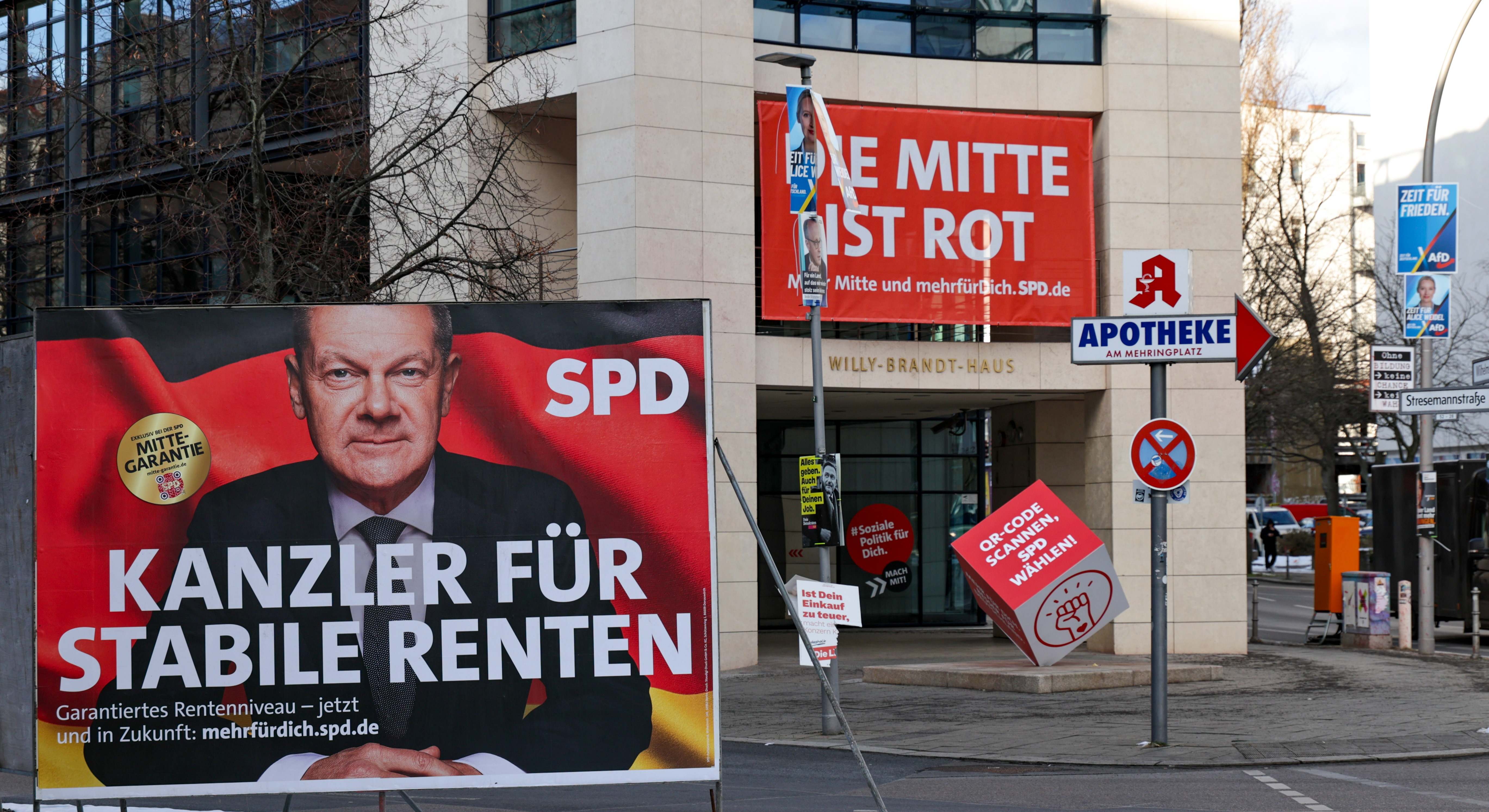 carteles campana electoral alemania