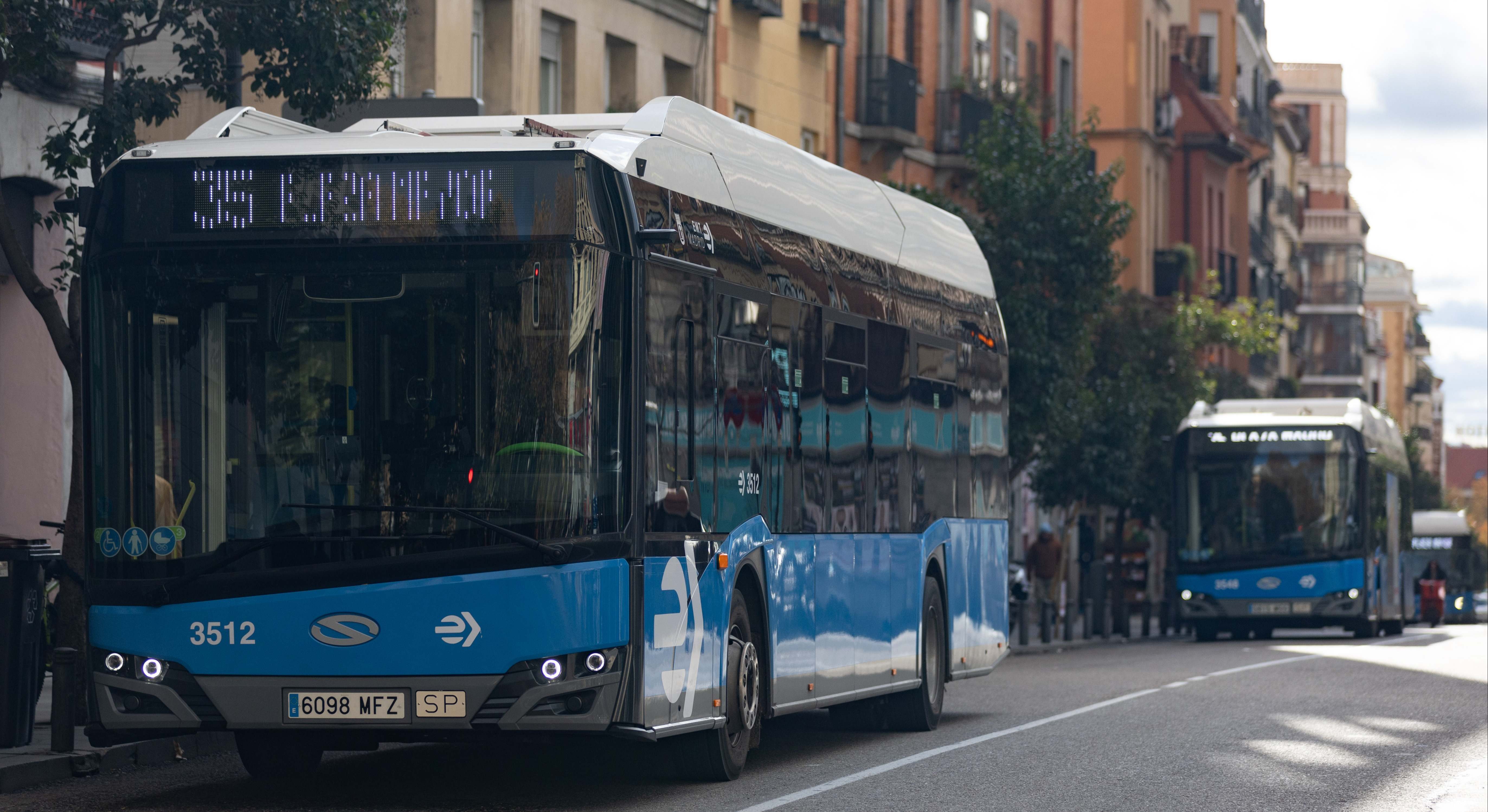 Autobús de una línea de EMT de Madrid. / Foto: EP