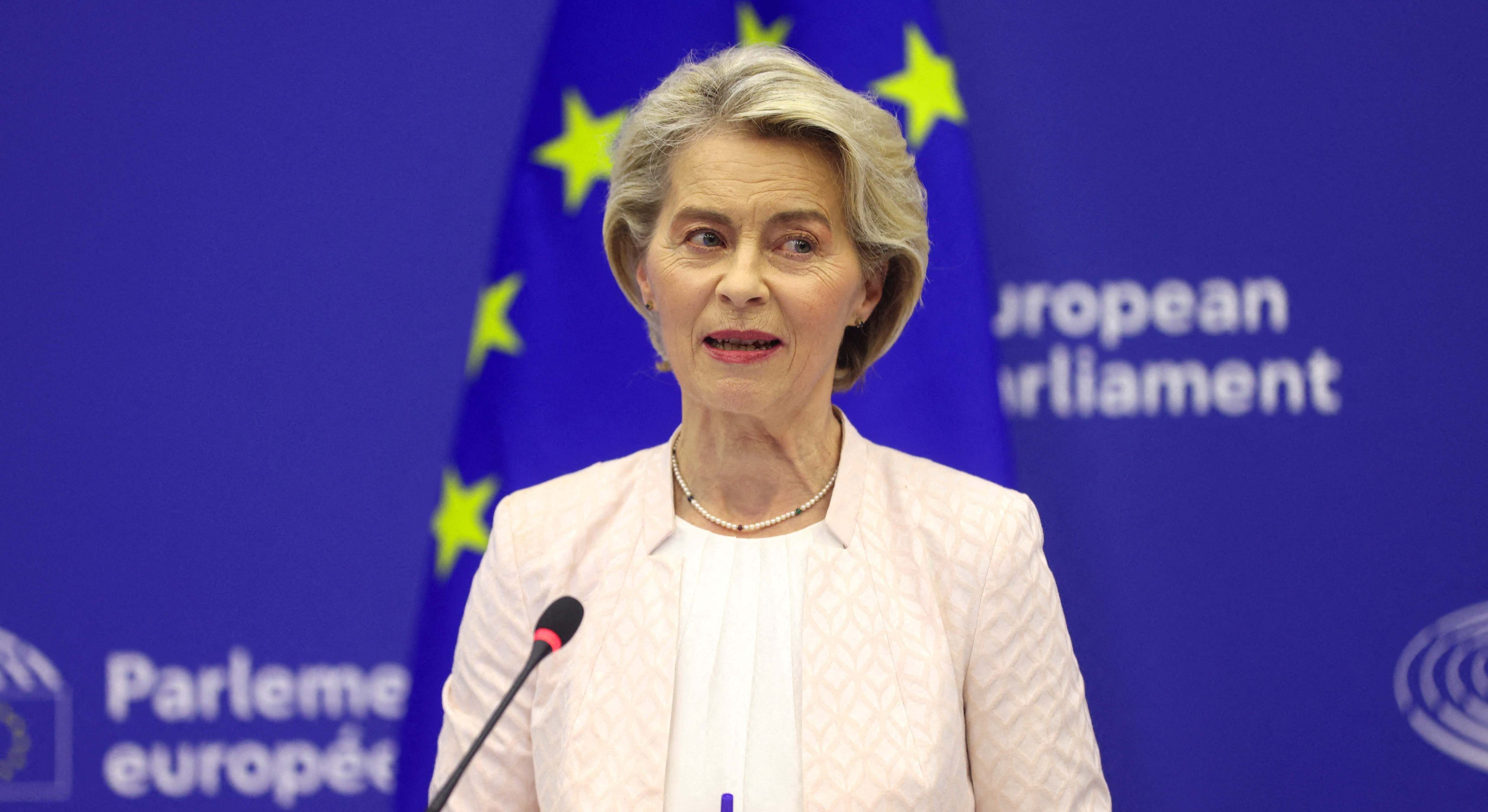 La presidenta de la Comisión Europea, Ursula von der Leyen.