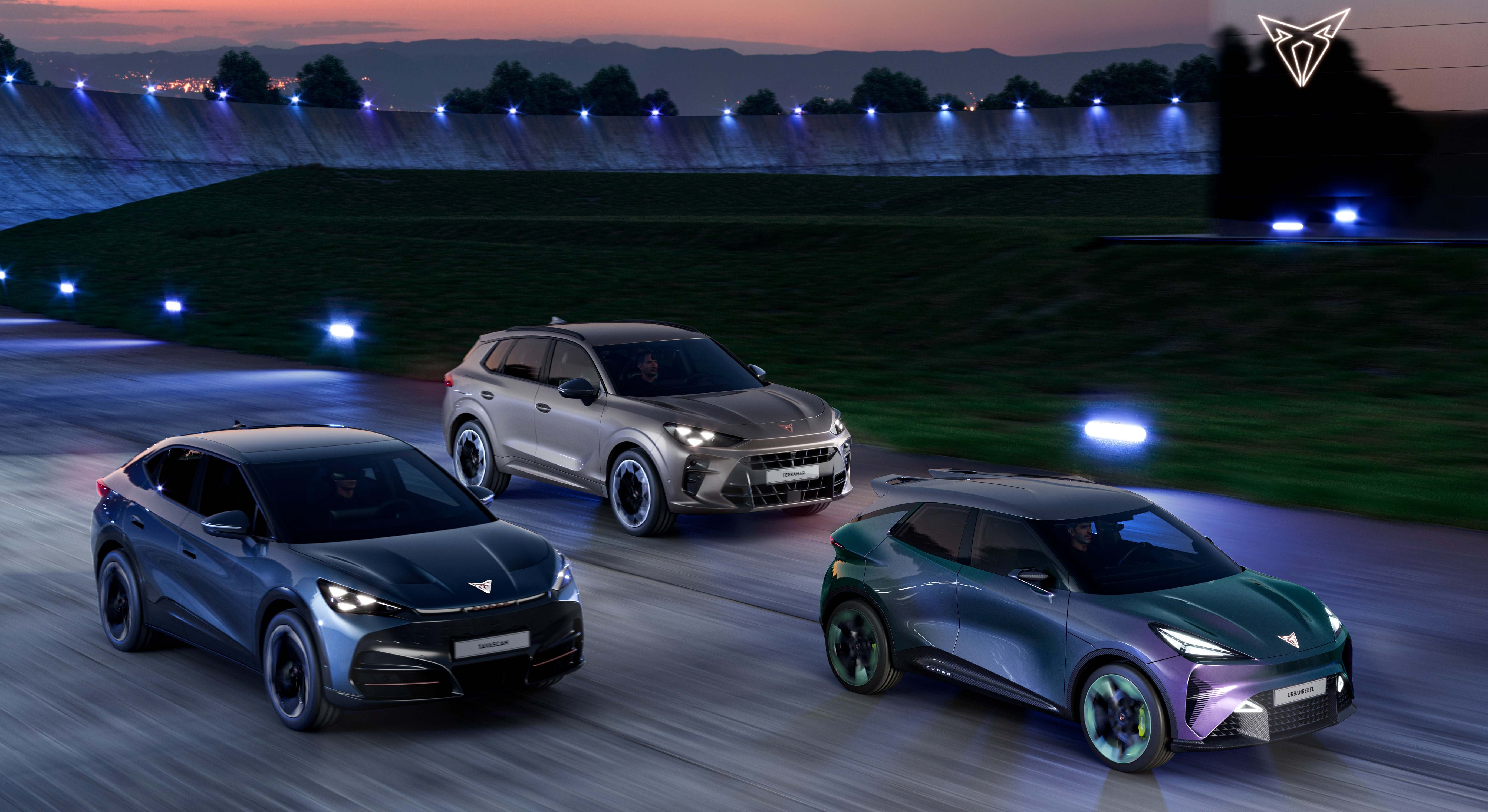 Modelos Terramar, Tavascan y Raval de Cupra.