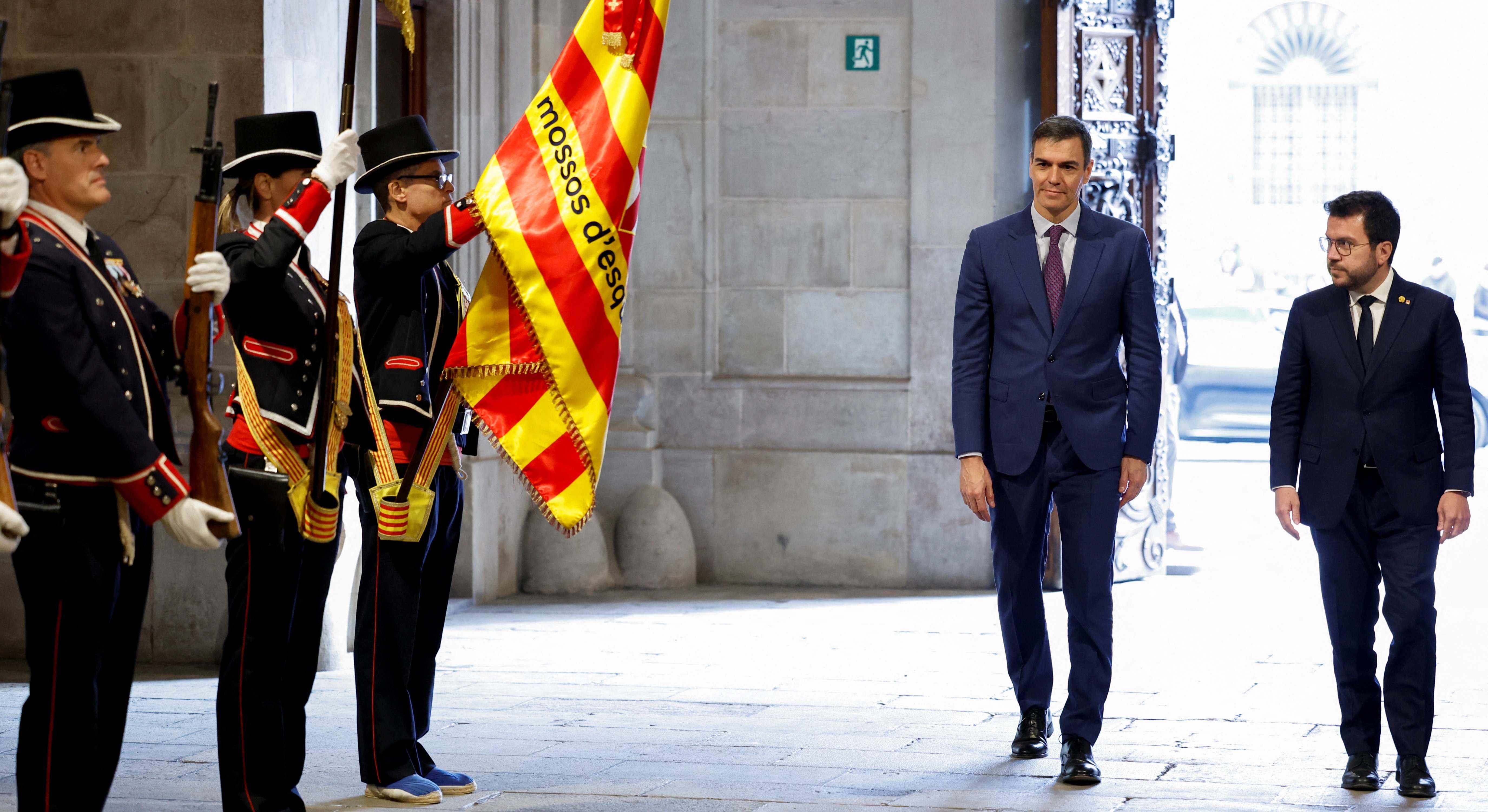 Pere Aragonès y Pedro sánchez