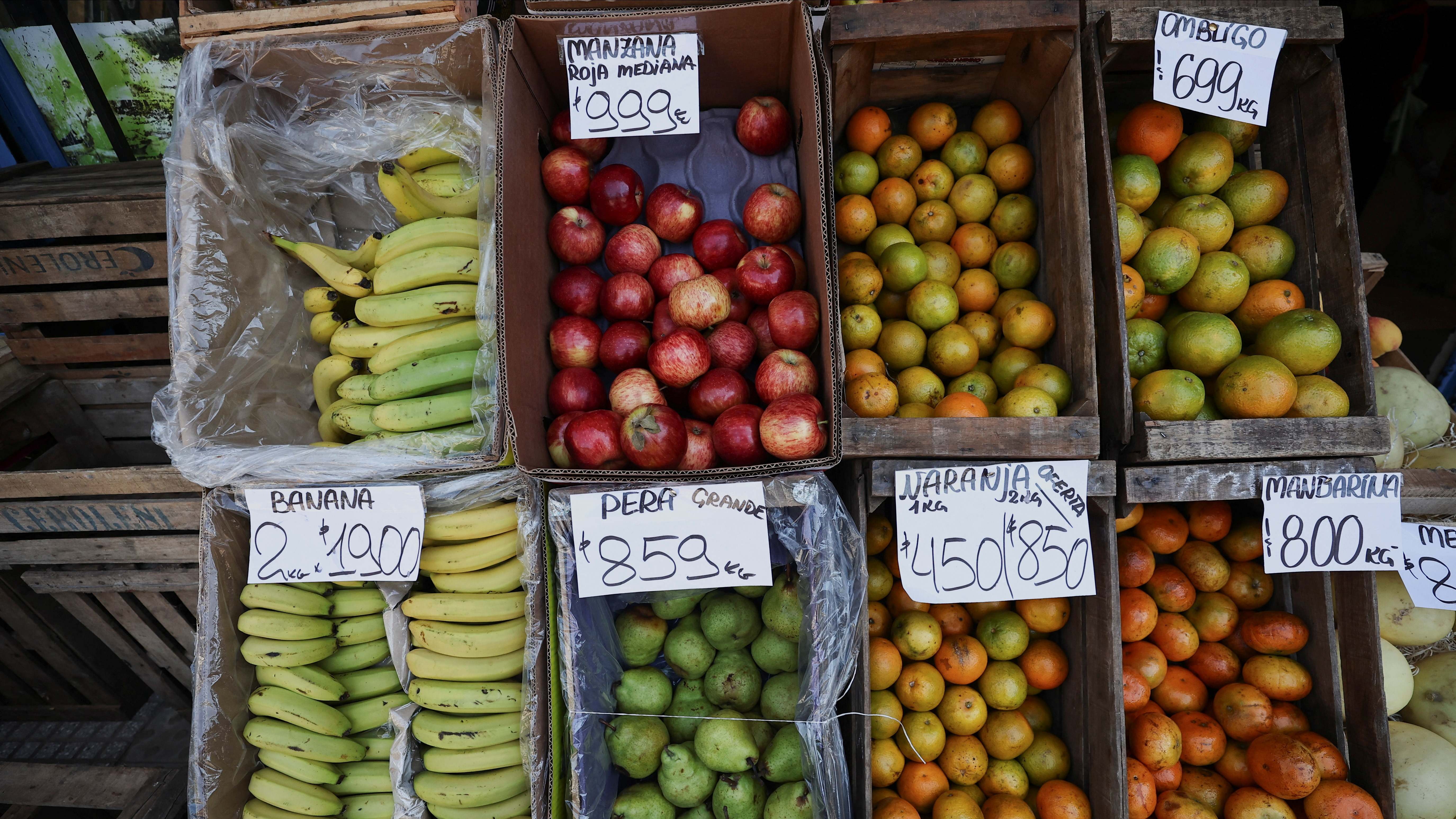 Una frutería en Buenos Aires.