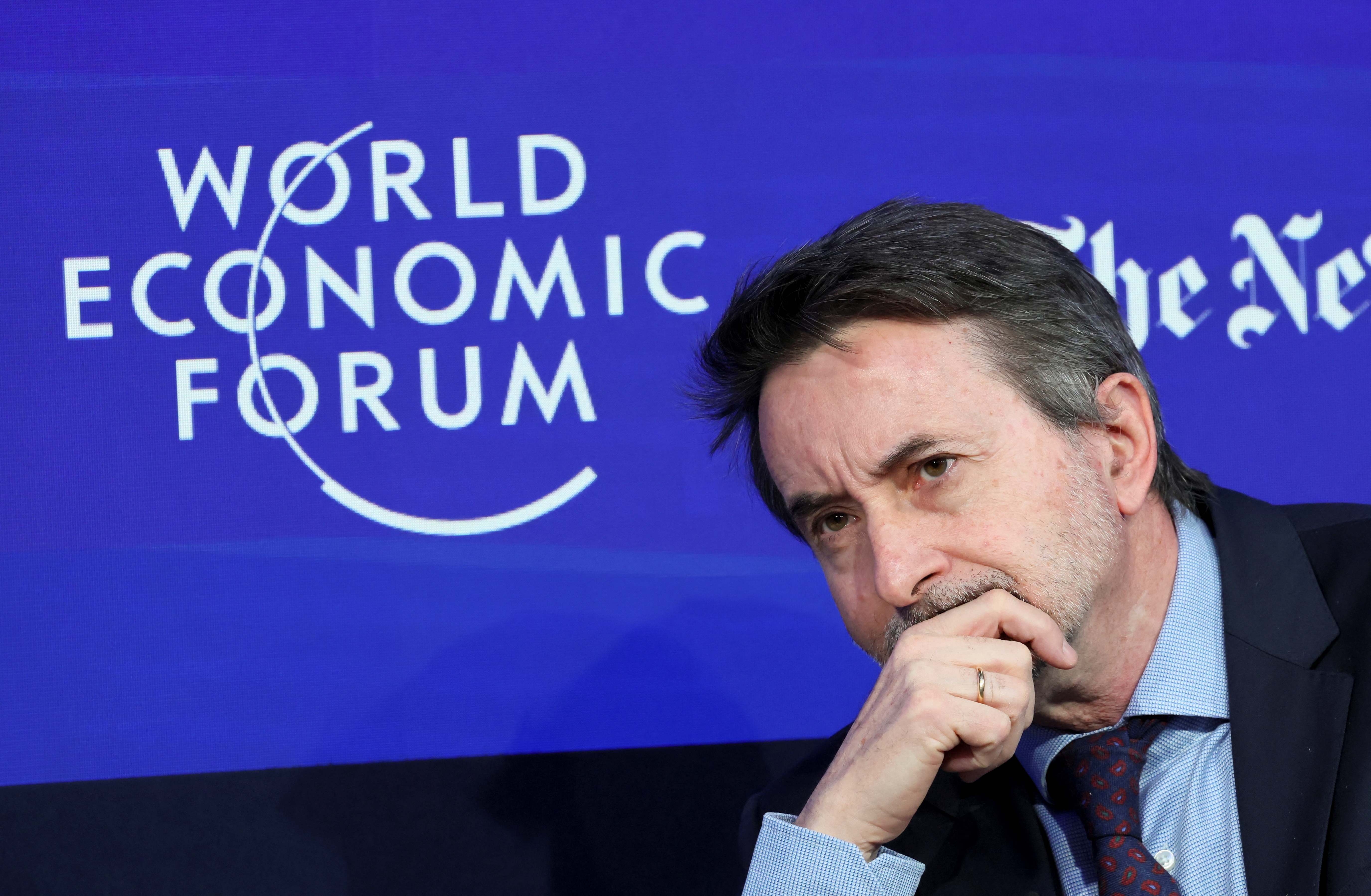El consejero delegado de Repsol, Josu Jon Imaz, en ediciones anteriores del Foro Económico Mundial