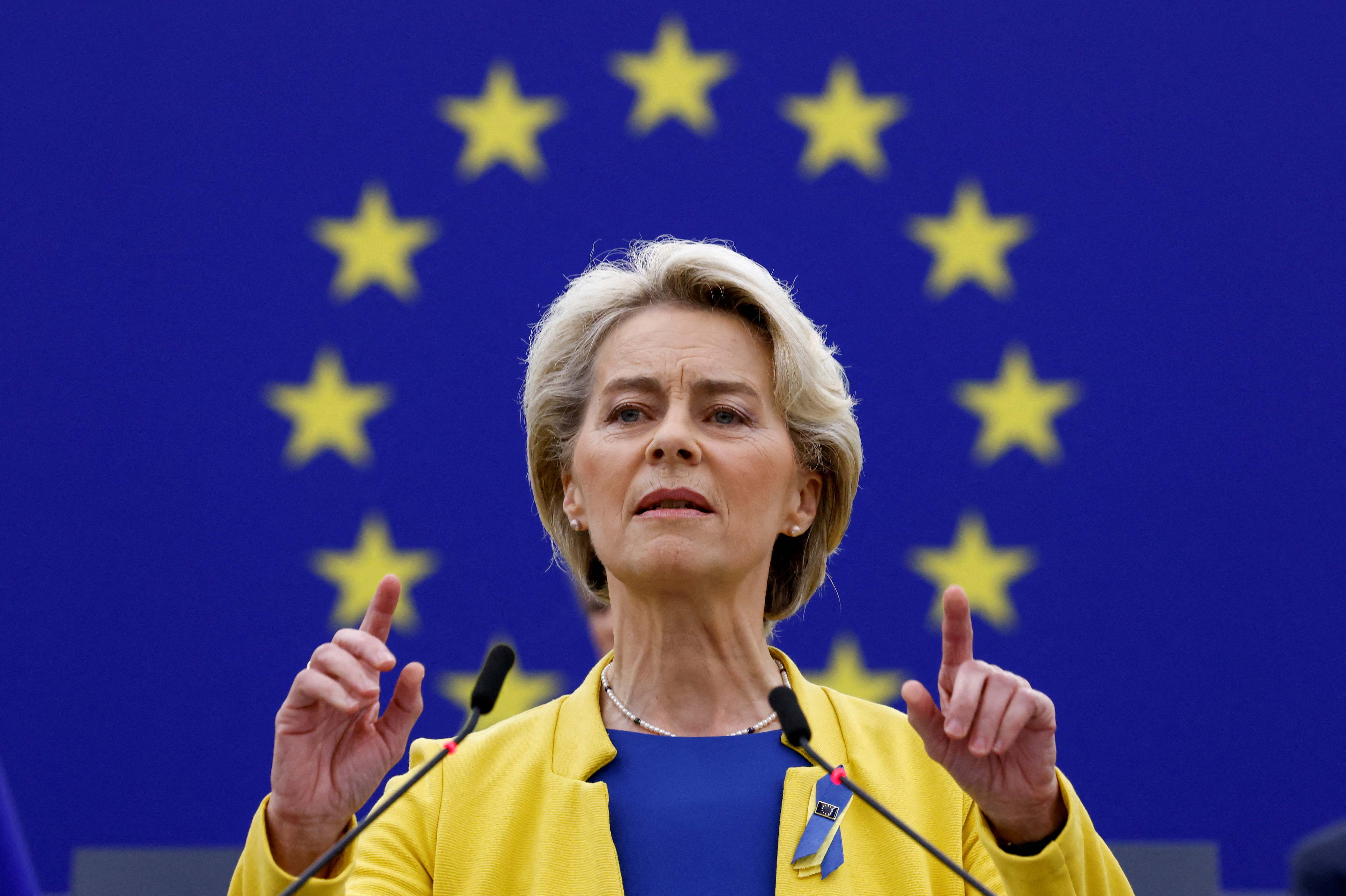 La presidenta de la Comisión Europea, Ursula von der Leyen.