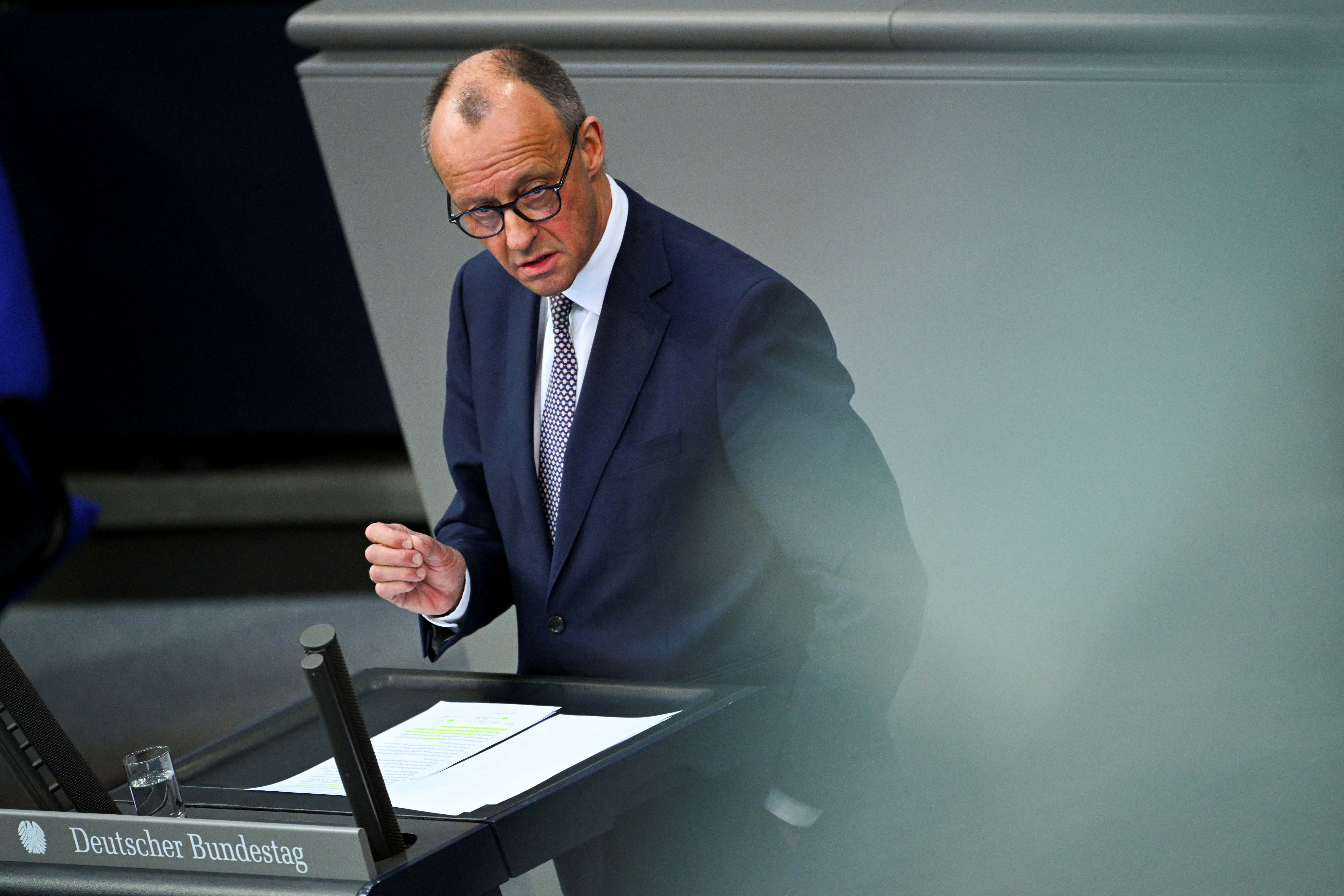 El candidato de CDU/CSU a canciller, Friedrich Merz. REUTERS.