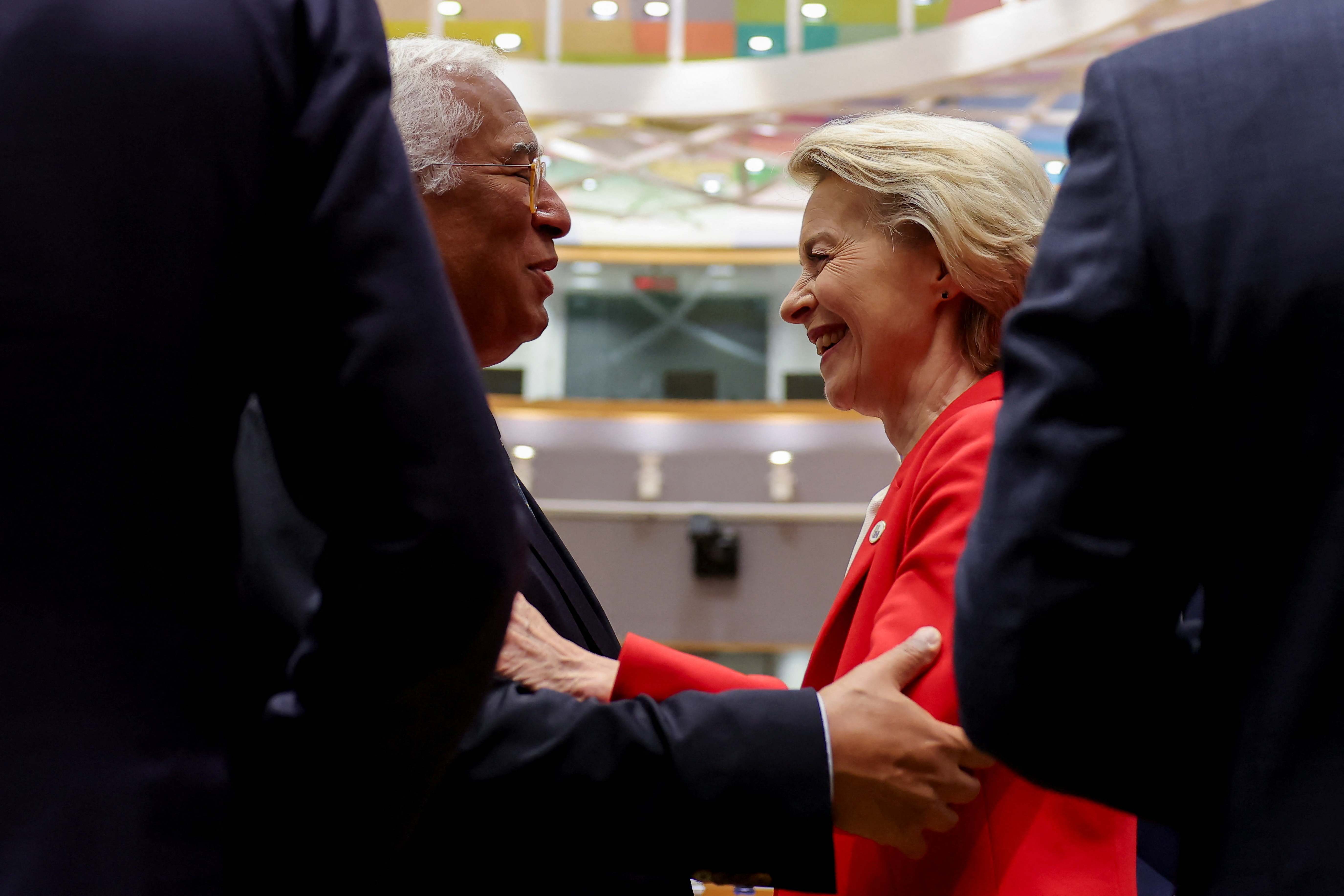 El presidente del Consejo de la UE, Antonio Costa, y la presidenta de la Comisión Europea, Ursula von der Leyen.