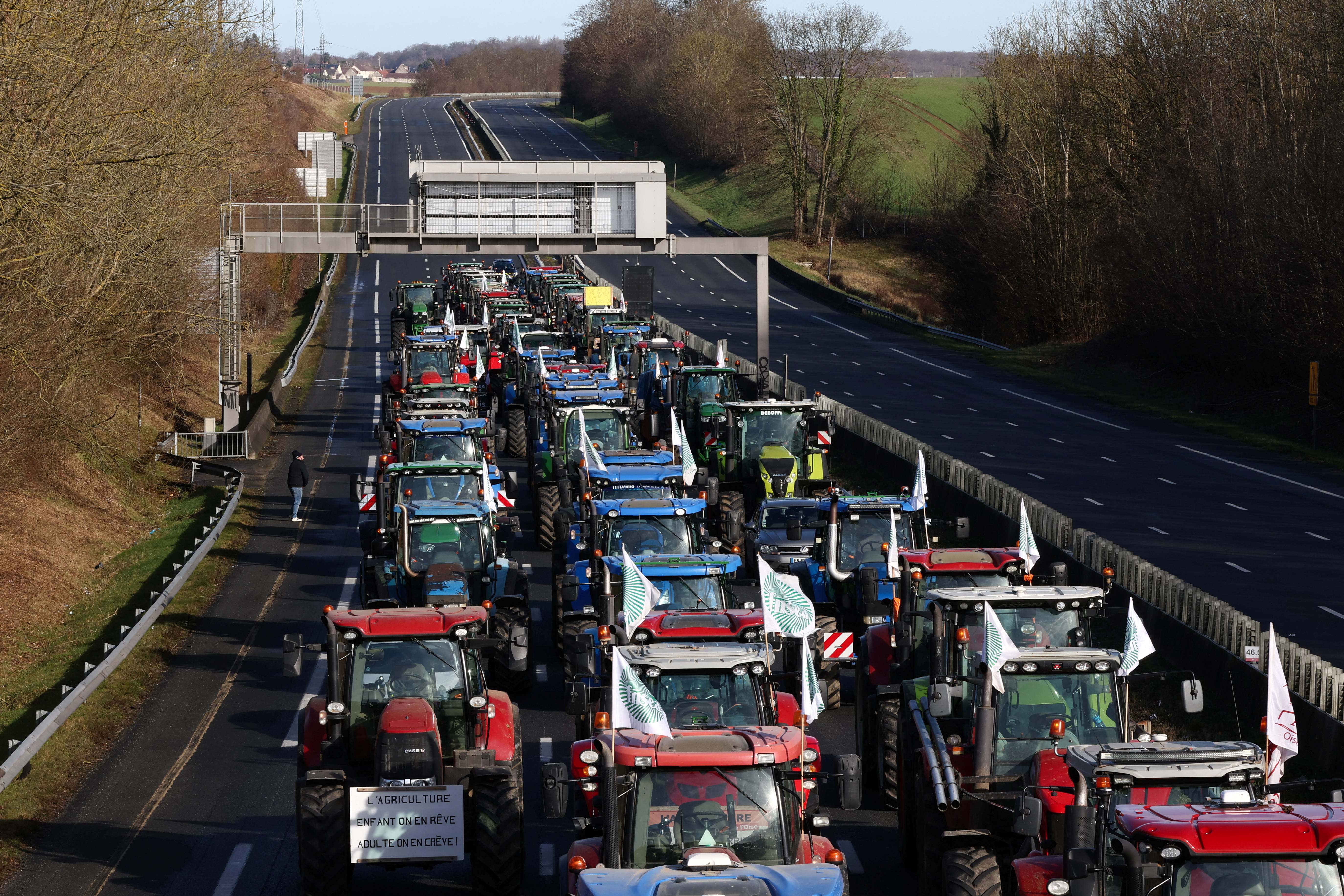 Protestas de agricultores en Francia / Reuters