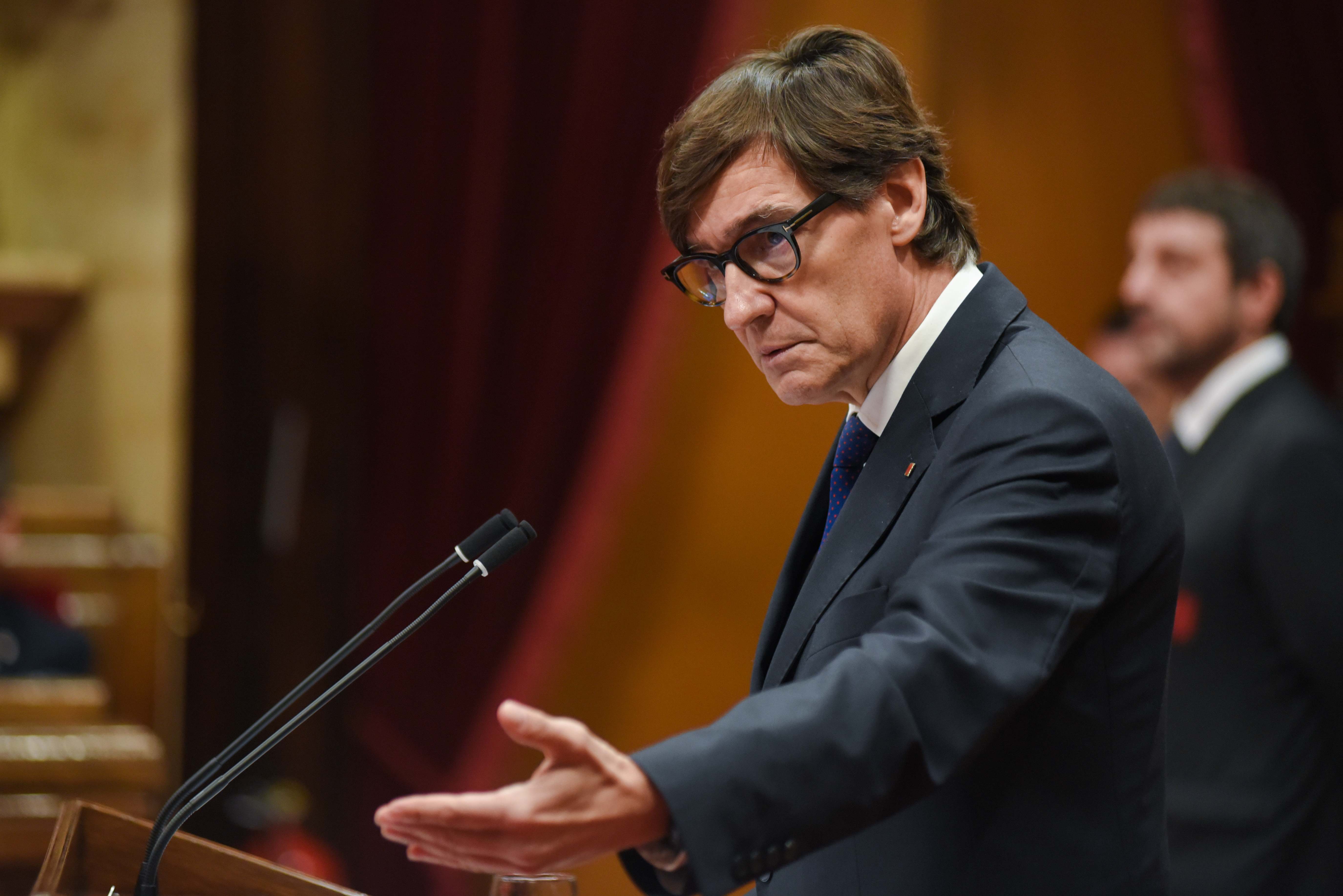El presidente de la Generalitat, Salvador Illa. EE