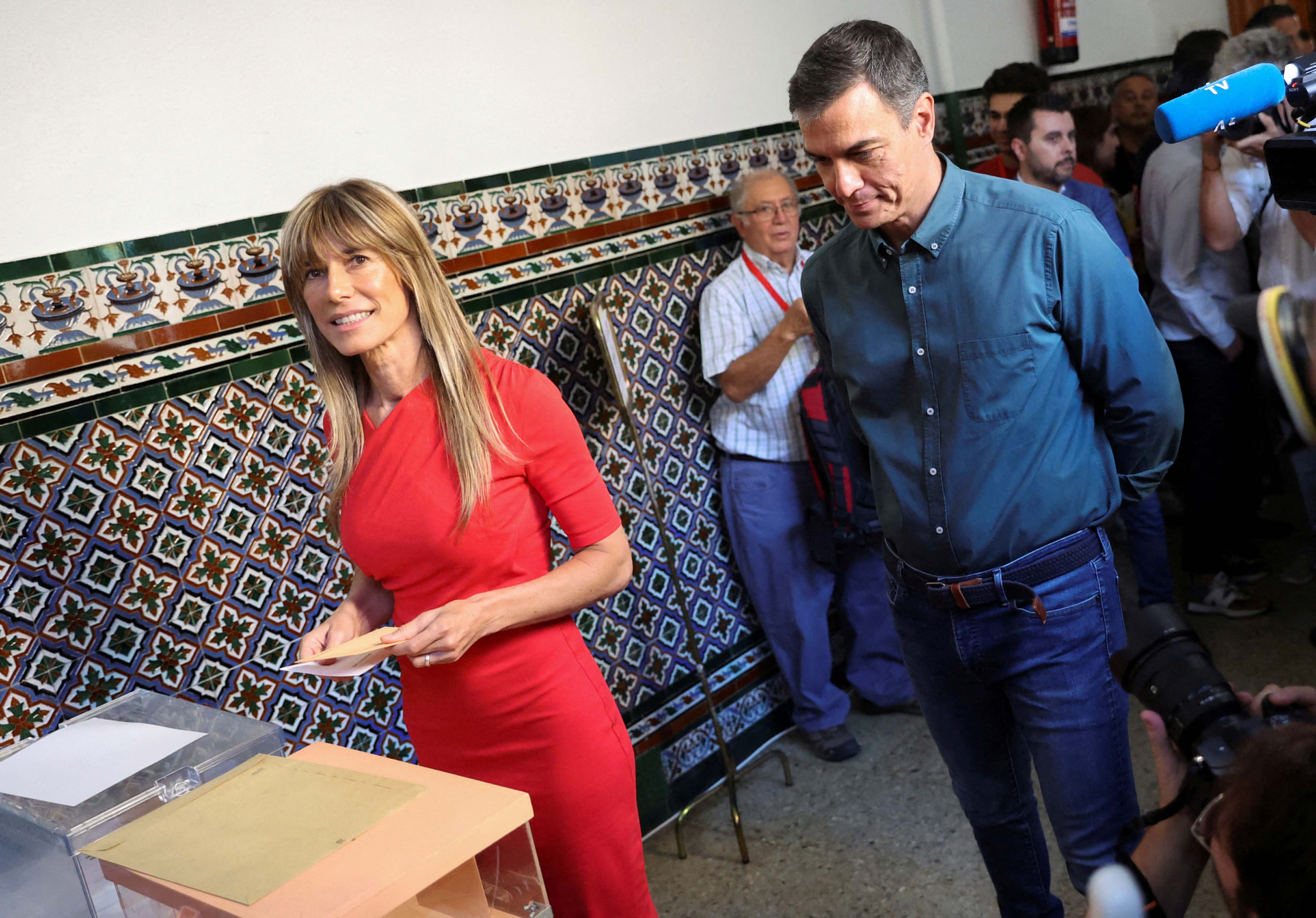 Begoña Gómez con Pedro Sánchez