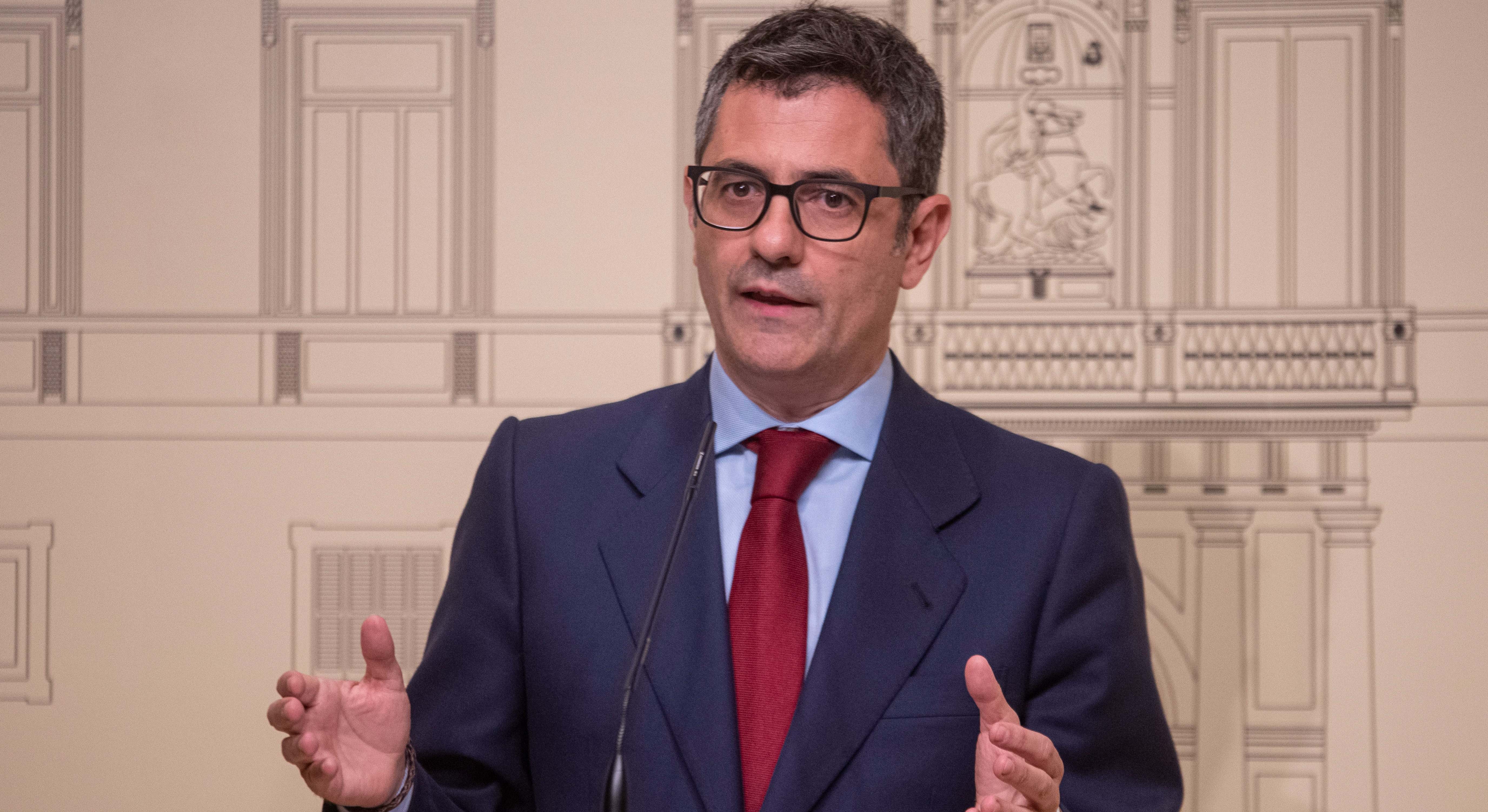 El ministro de la Presidencia, Justicia y Relaciones con las Cortes, Félix Bolaños
