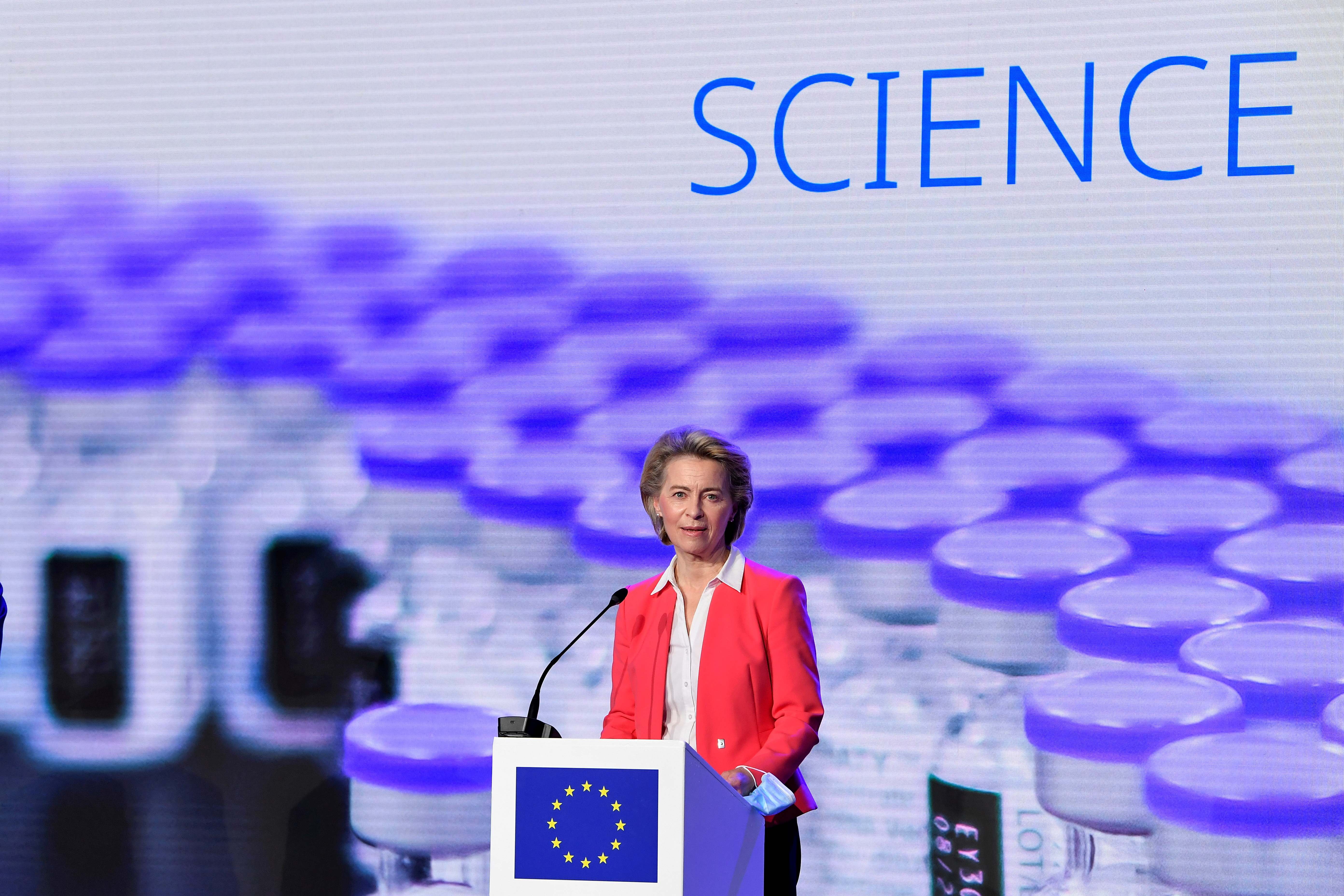 La presidenta de la Comisión Europea, Ursula von der Leyen.