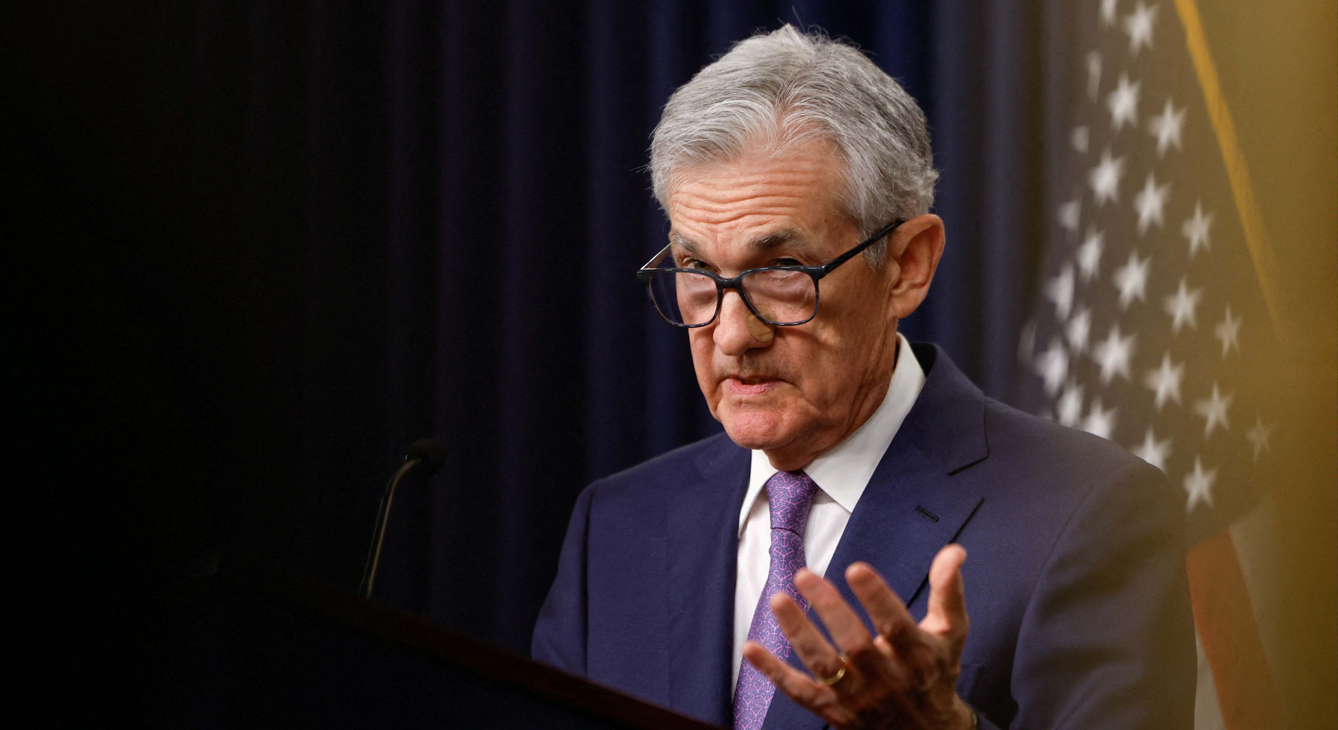Jerome Powell, presidente de la Fed