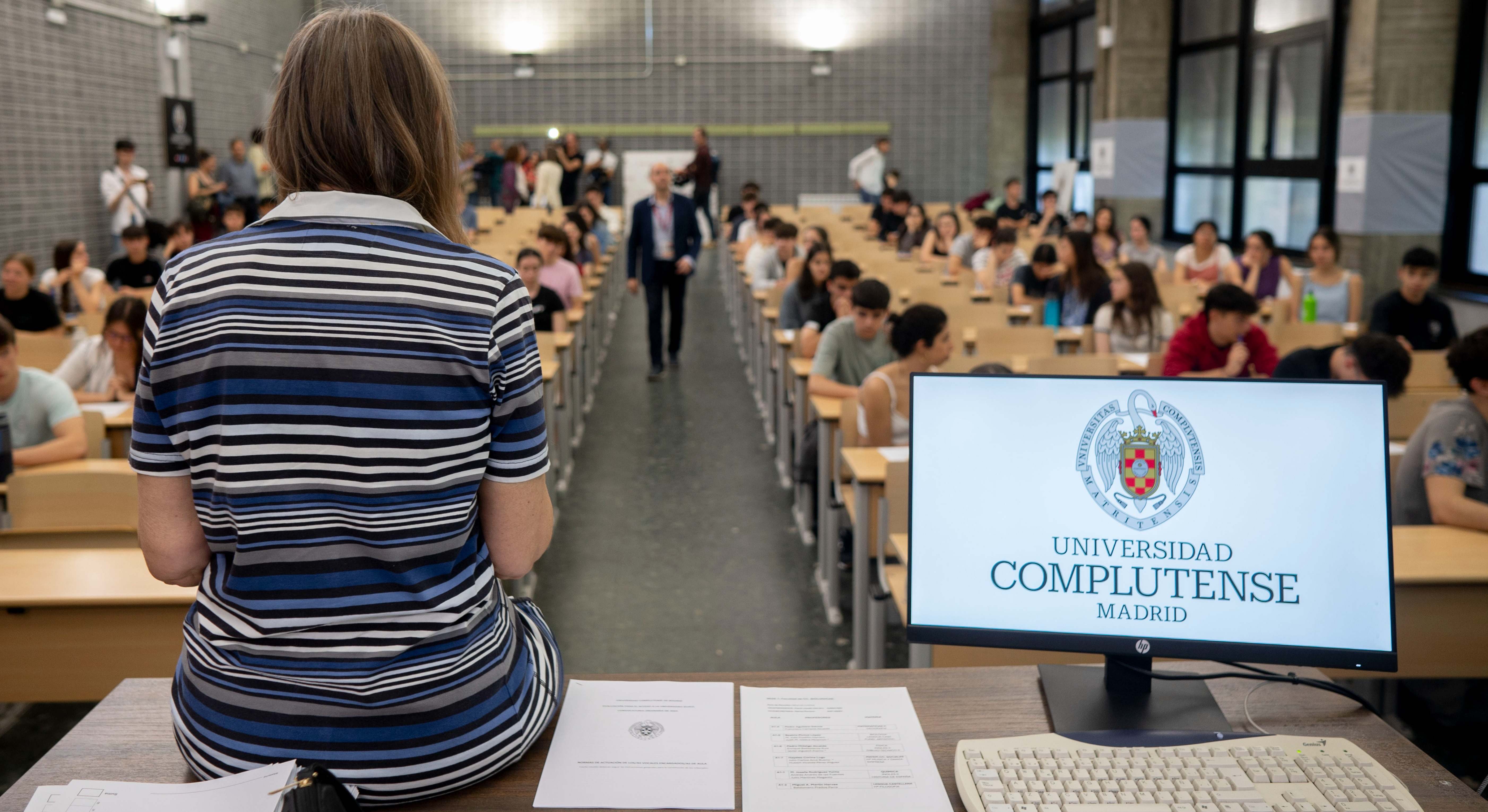 Imagen de archivo de una clase en la UCM.