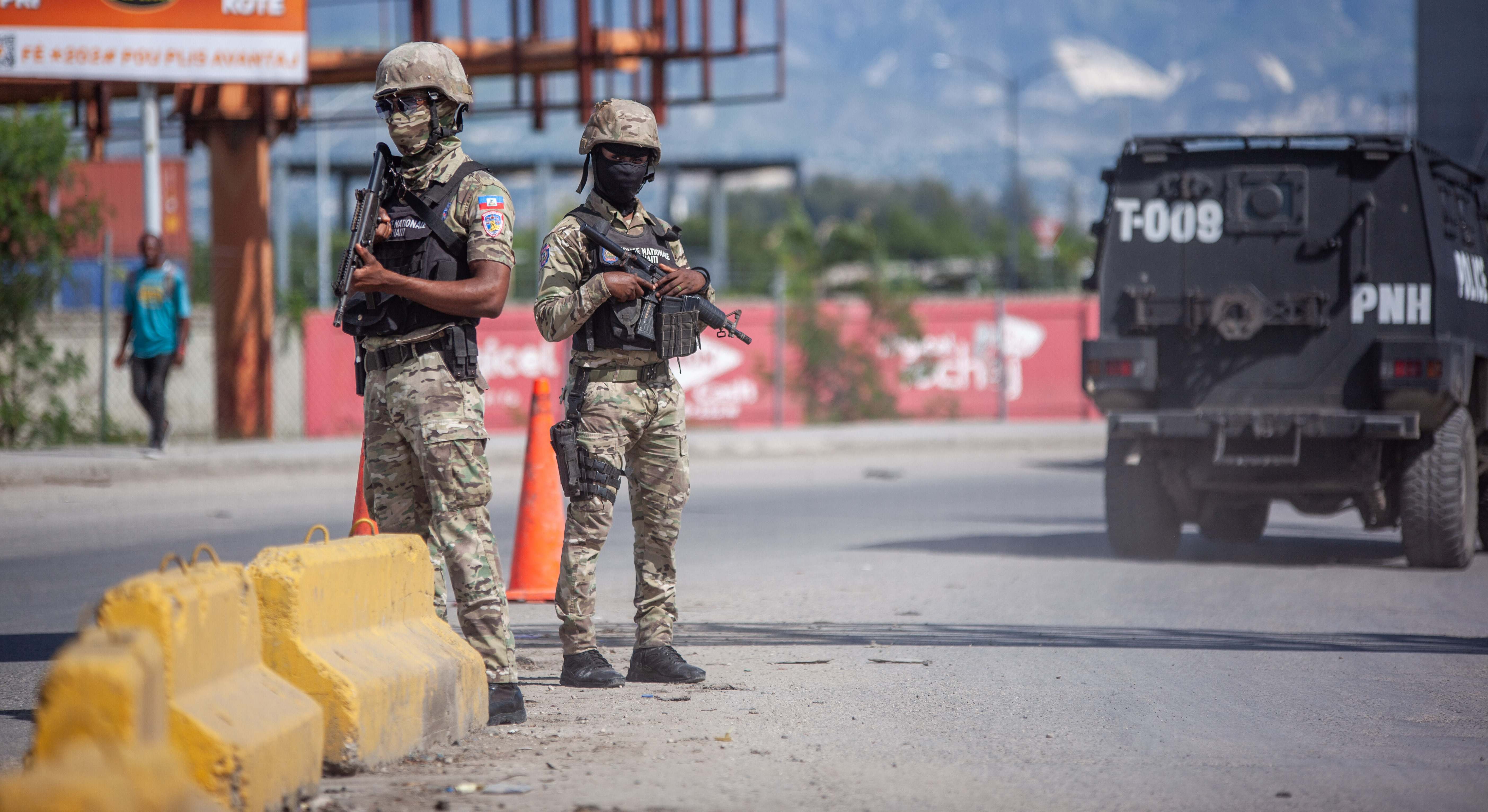 Efectivos de seguridad en Puerto Príncipe, capital de Haití.