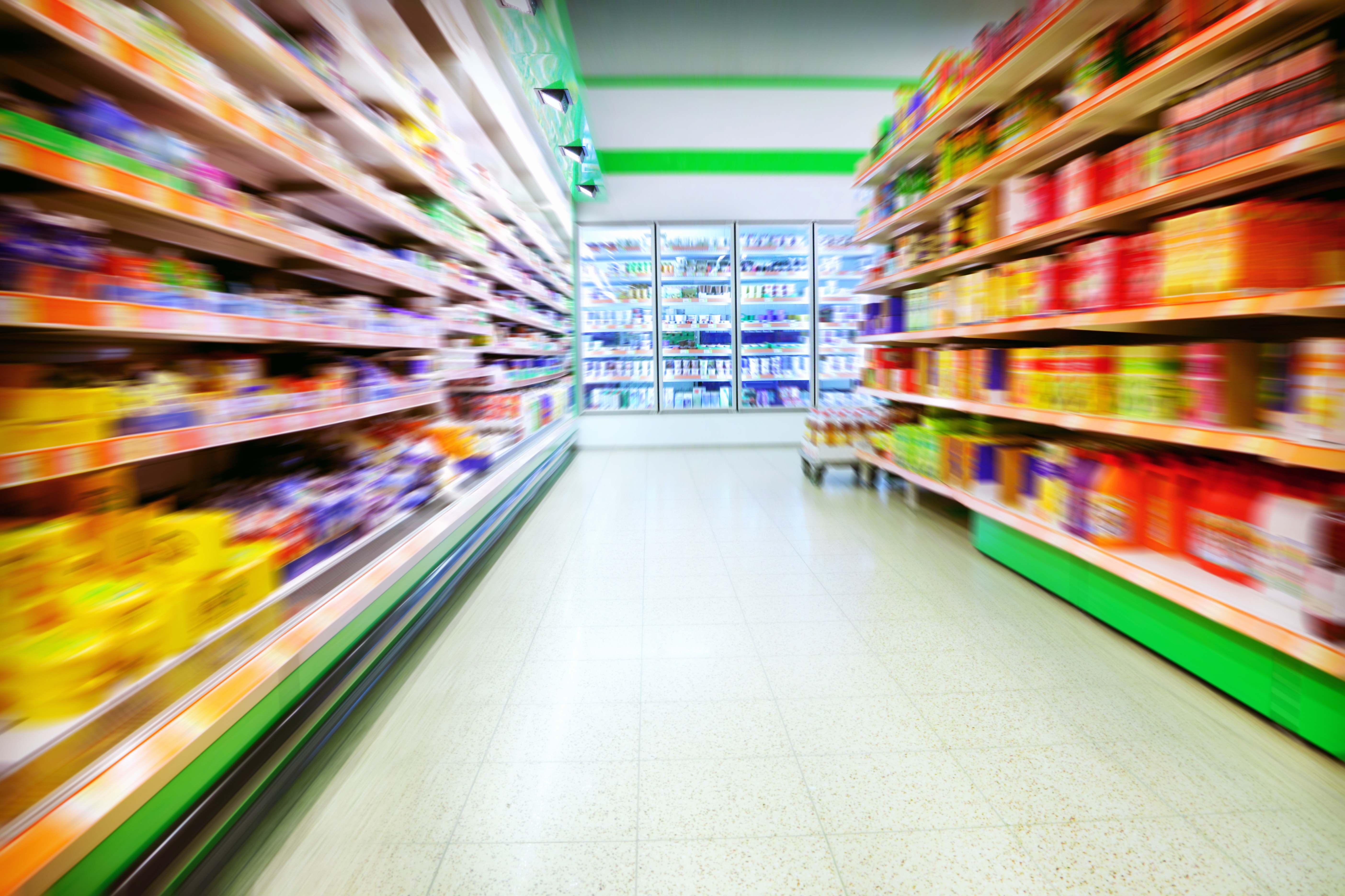 Lineal de supermercado.