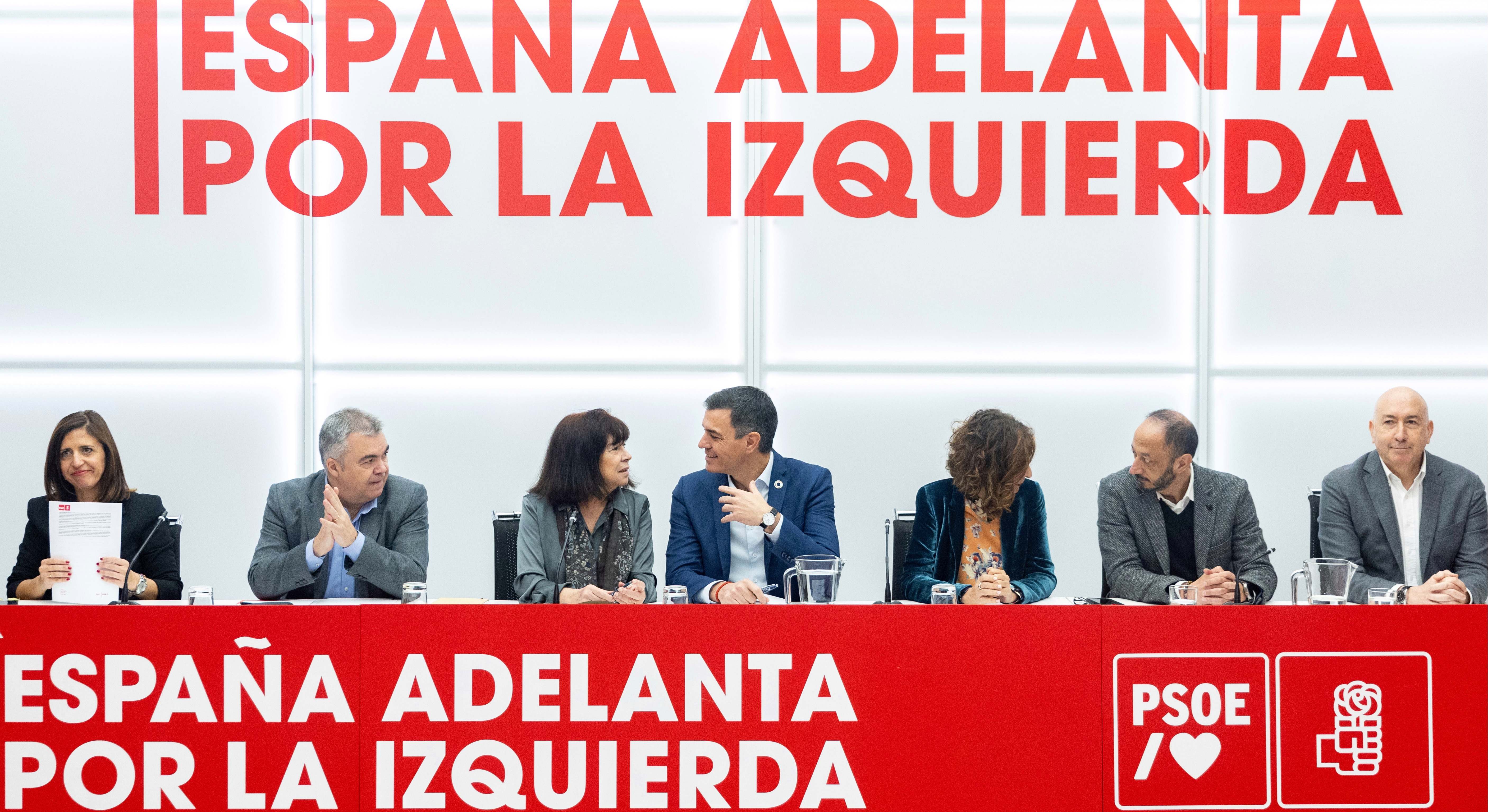 Imagen de la Ejecutiva del PSOE.