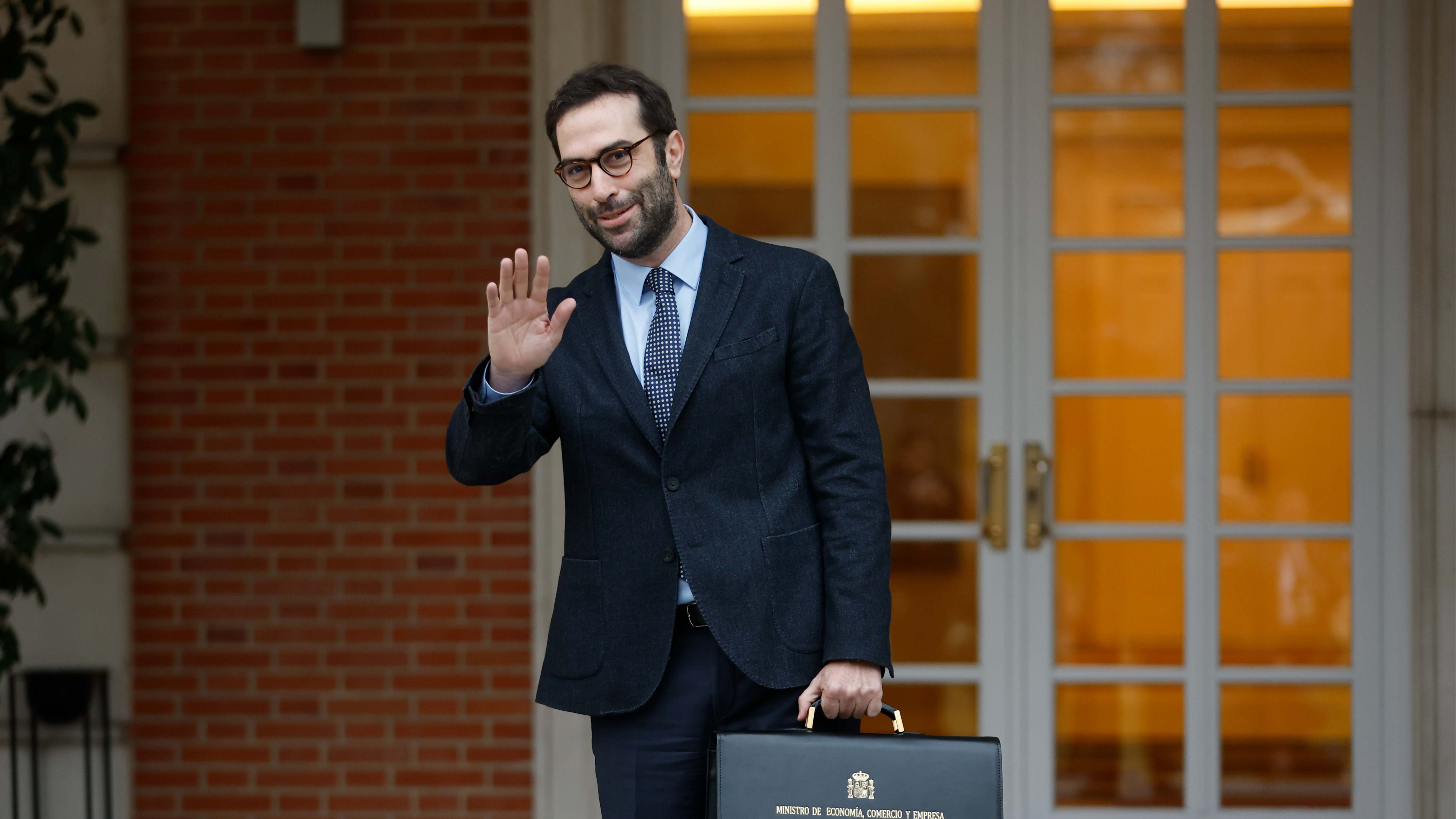 Carlos Cuerpo en su toma de posesión como Ministro de Economía