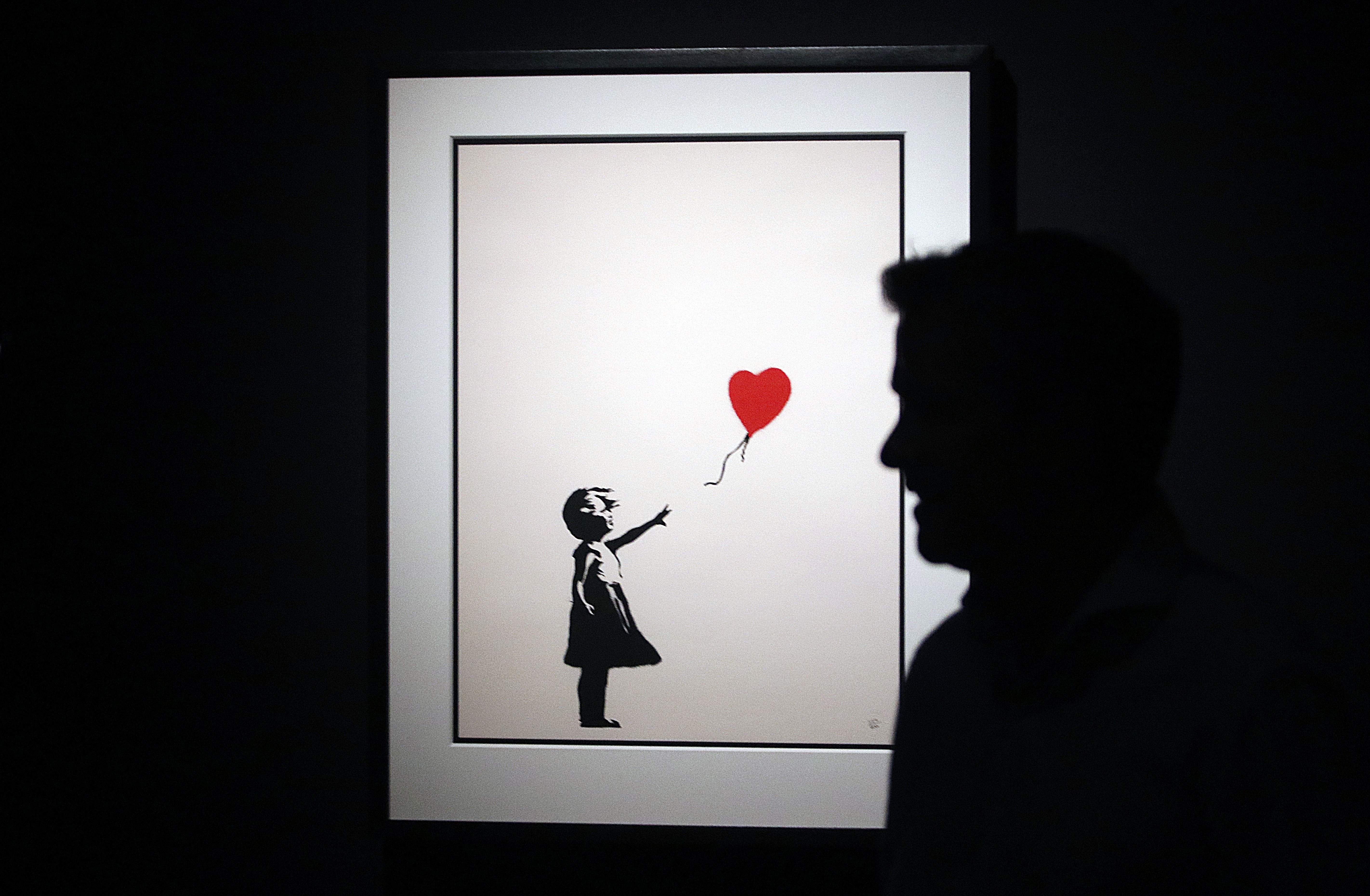 La Niña con globo de Banksy vuelve a subasta un año después de que se autodestruyera