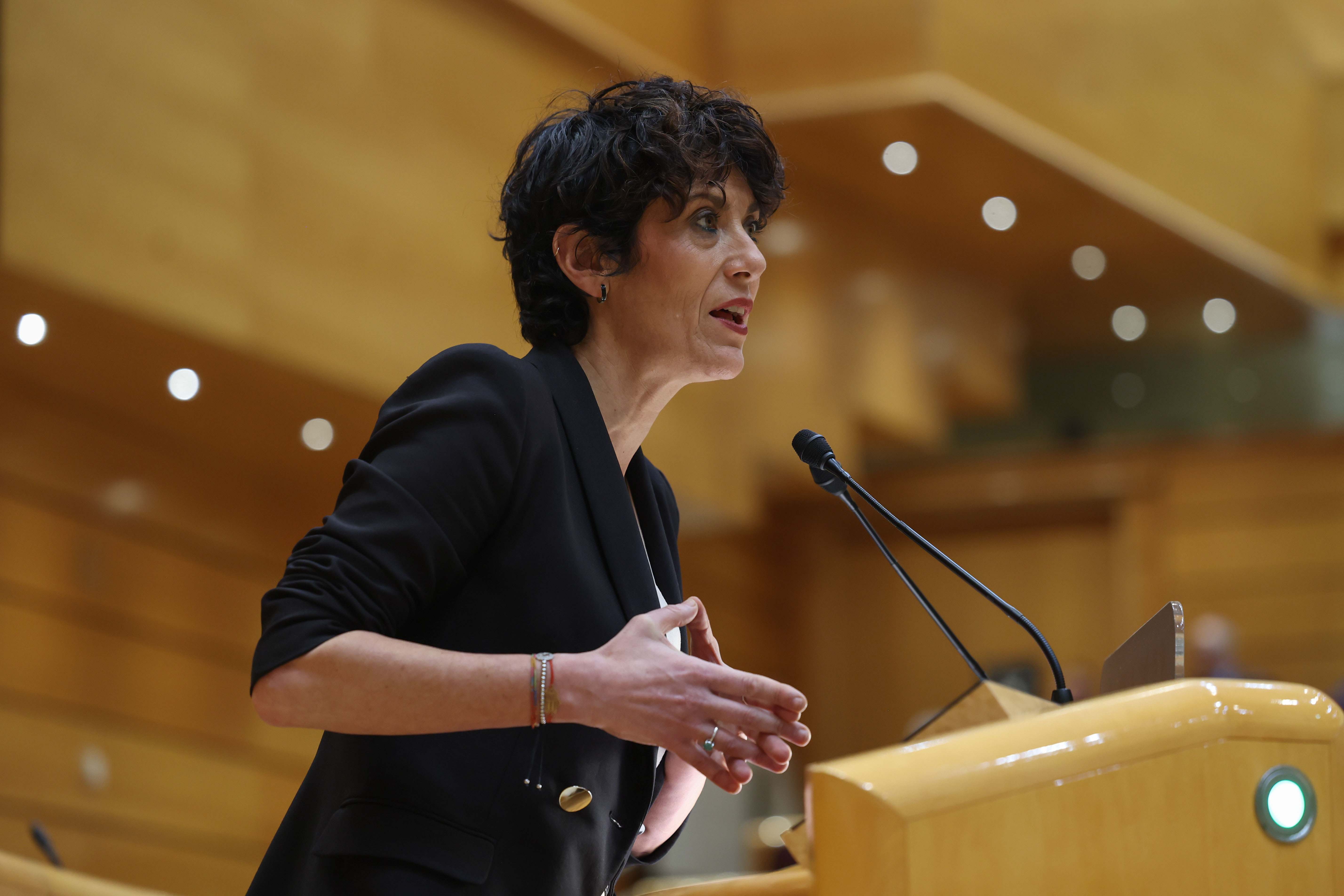 La ministra de Seguridad Social, Elma Saiz. EFE.