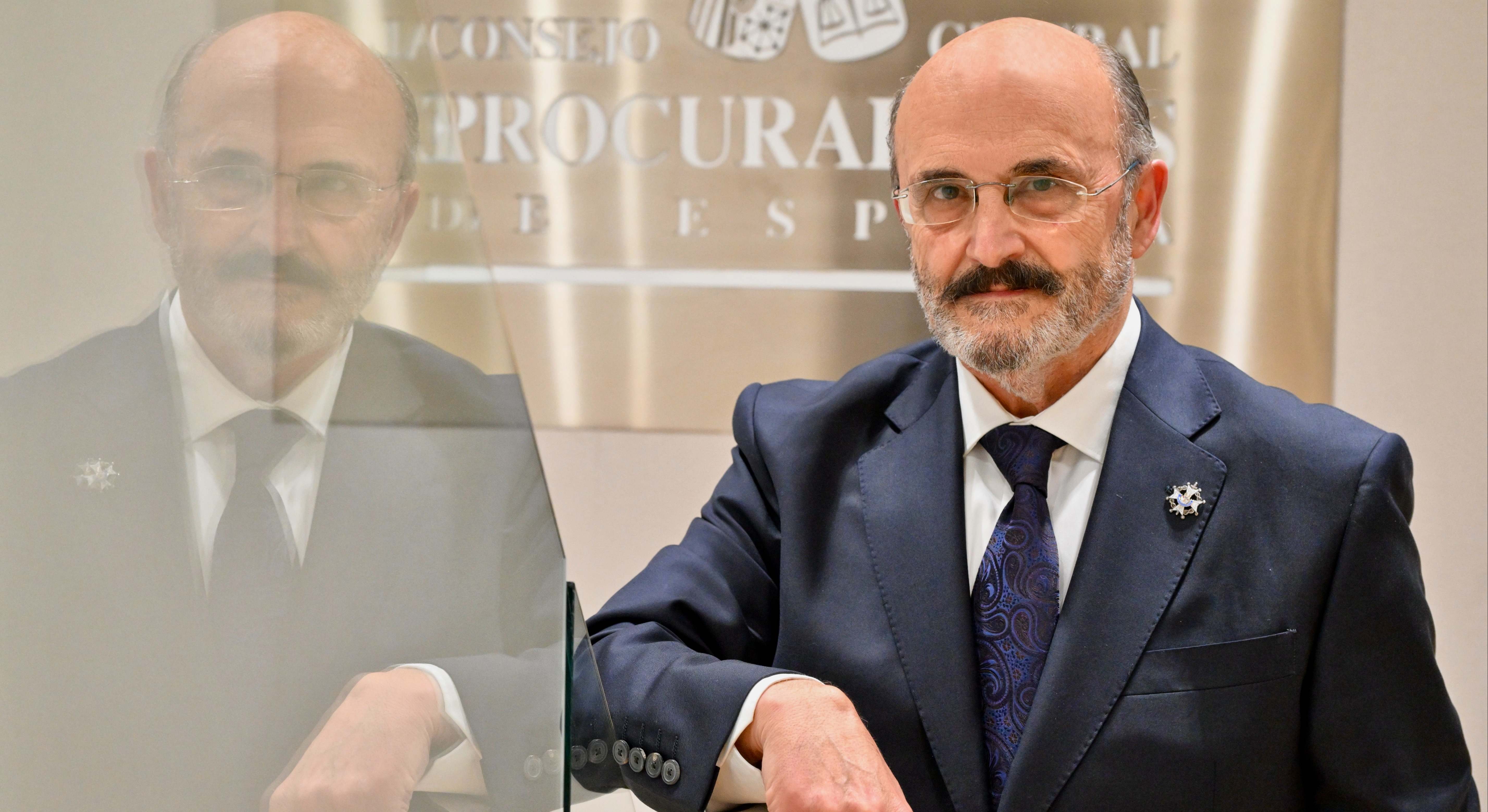 El presidente del Consejo General de Procuradores de España (CGPE), Ricrdo Garrido.