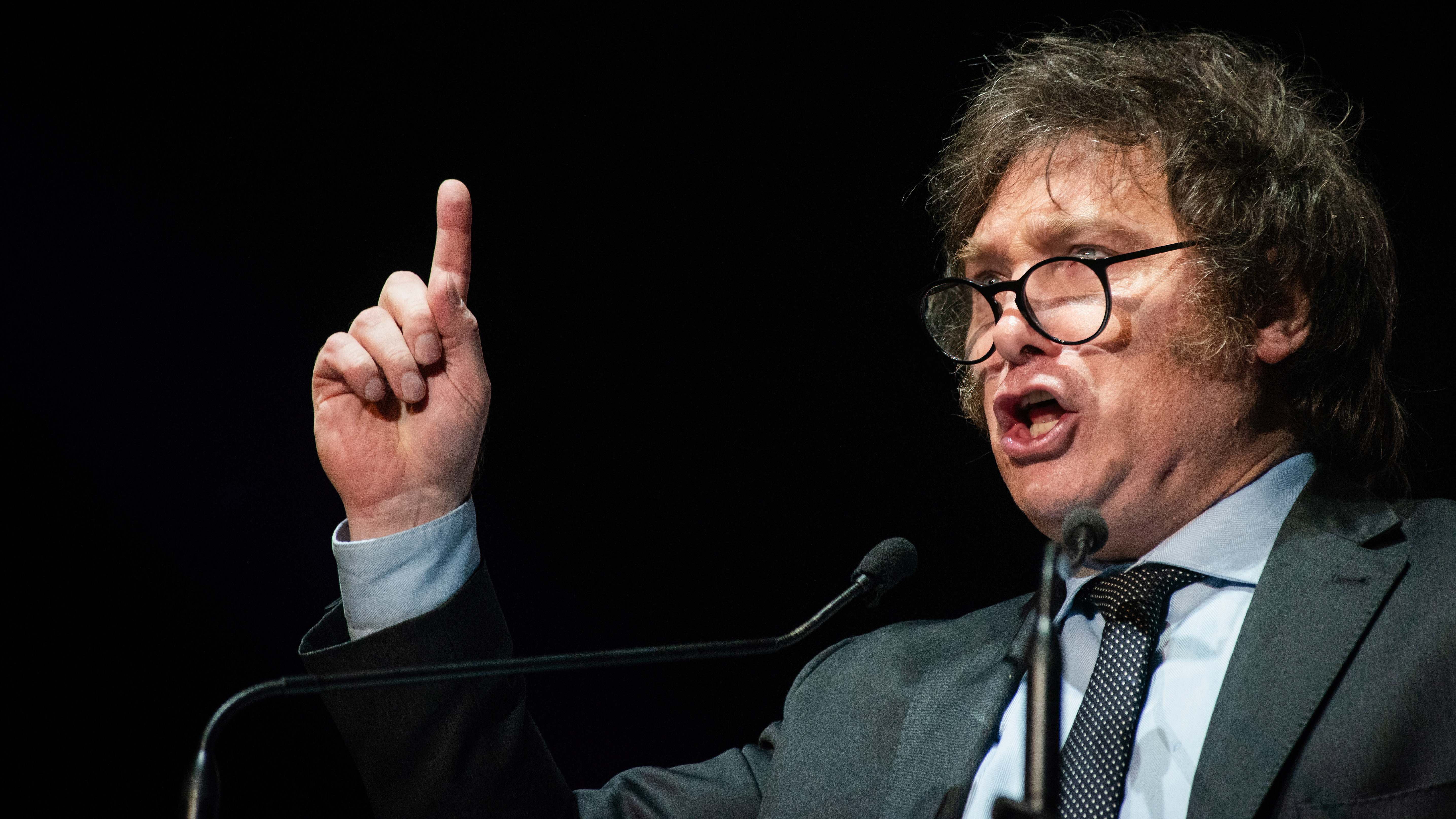 Javier Milei, candidato a la presidencia de Argentina.