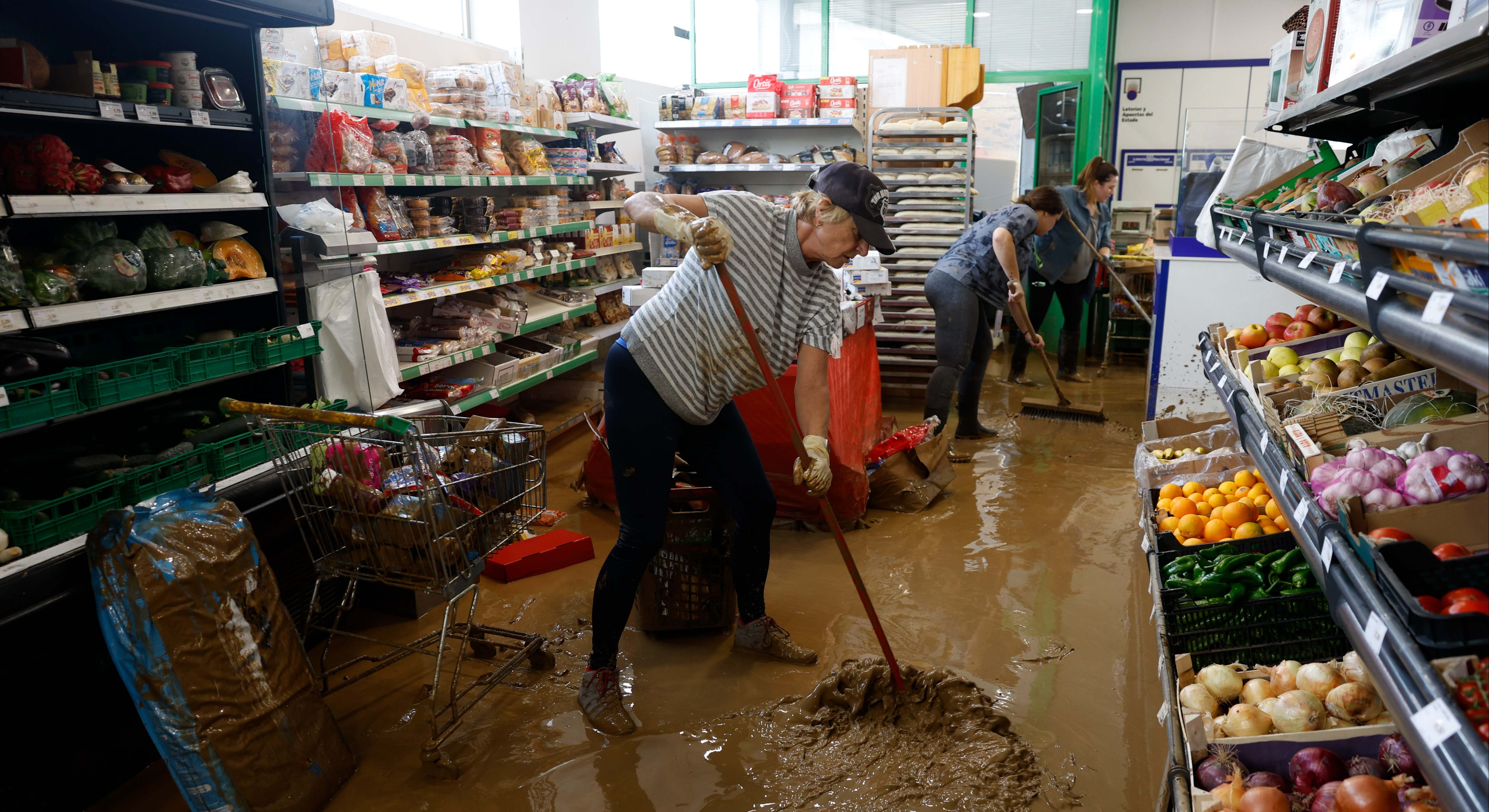 supermercado afectado