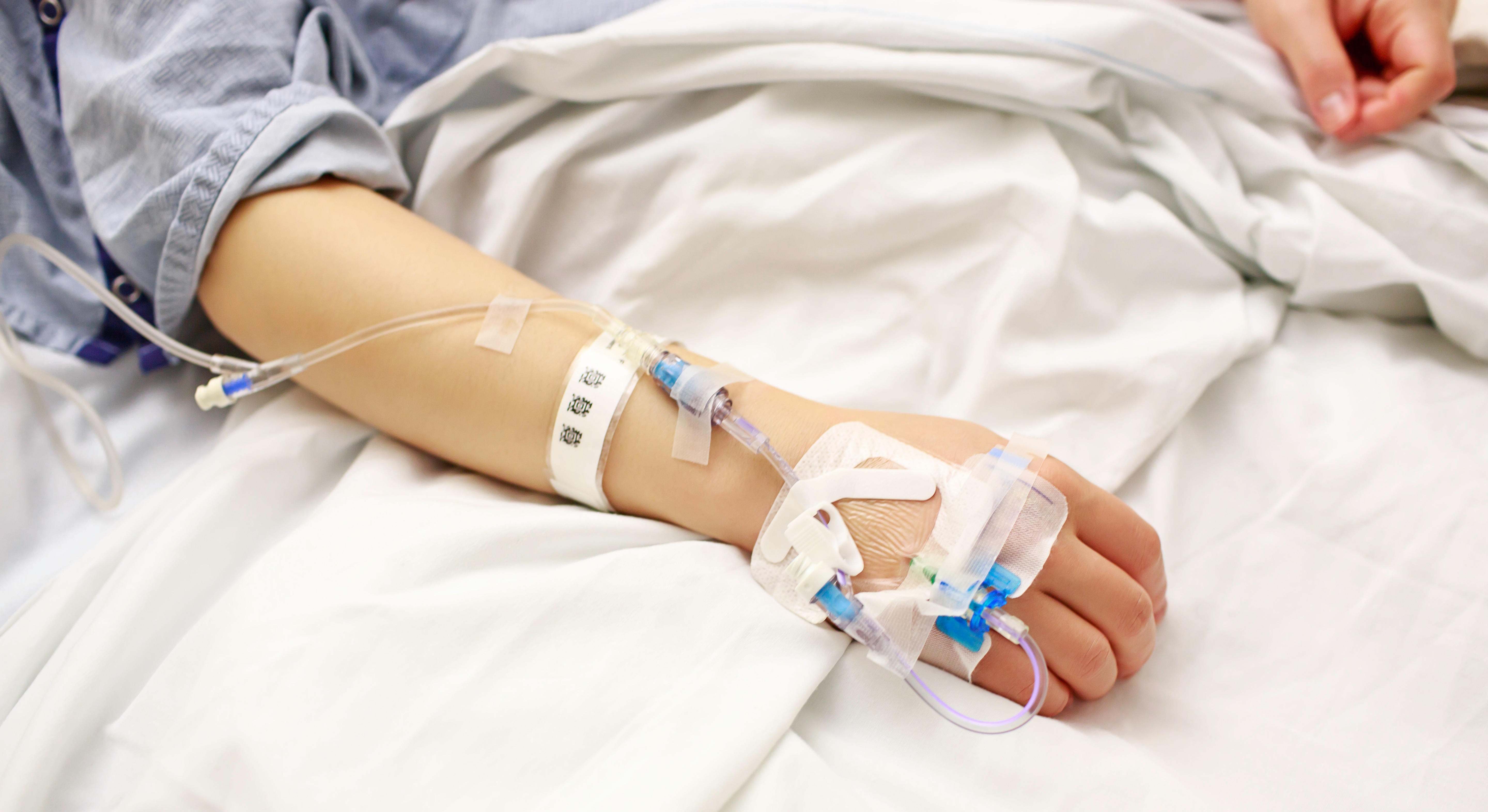 Persona ingresada en el hospital
