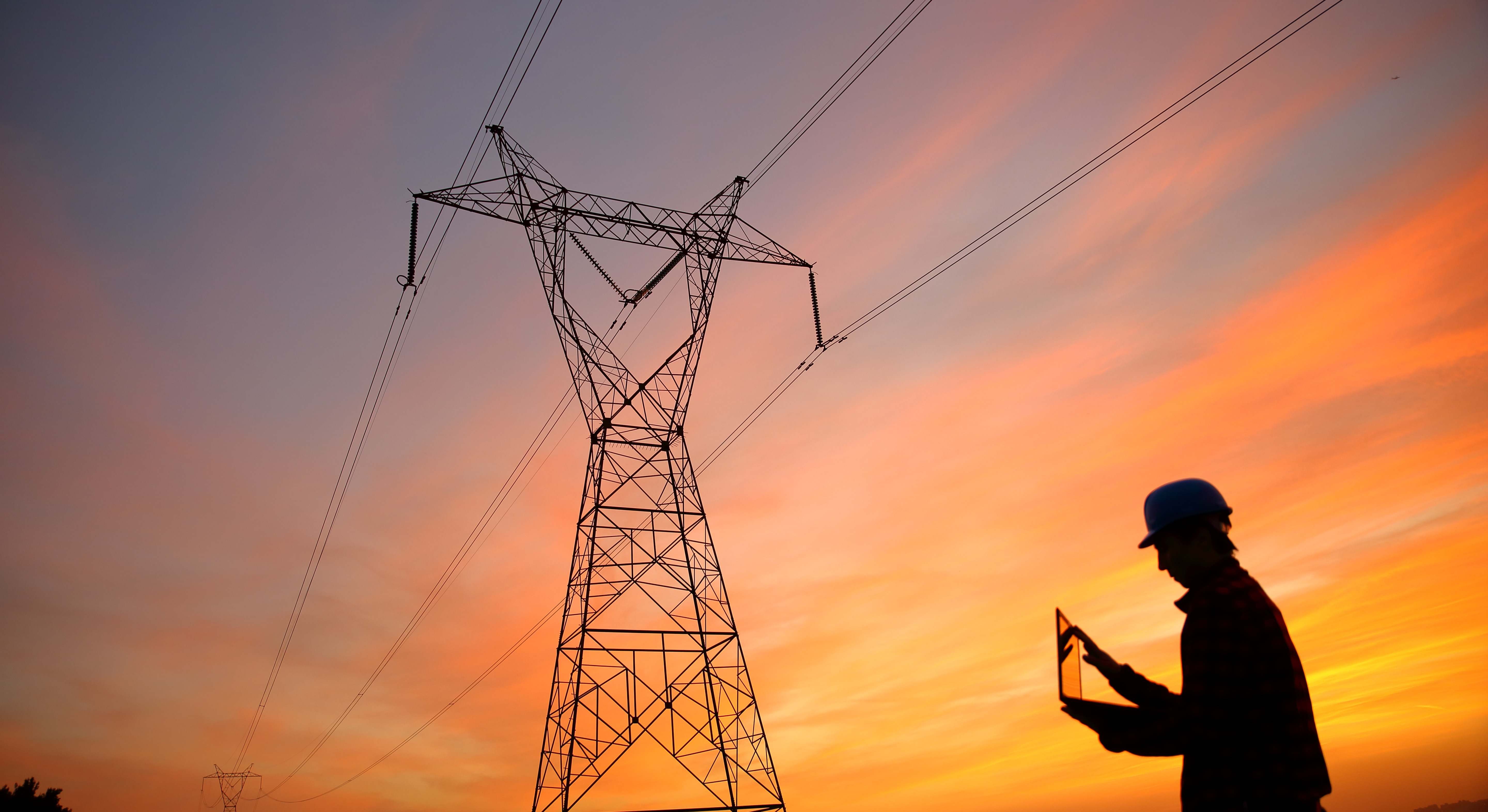 Un tendido eléctrico