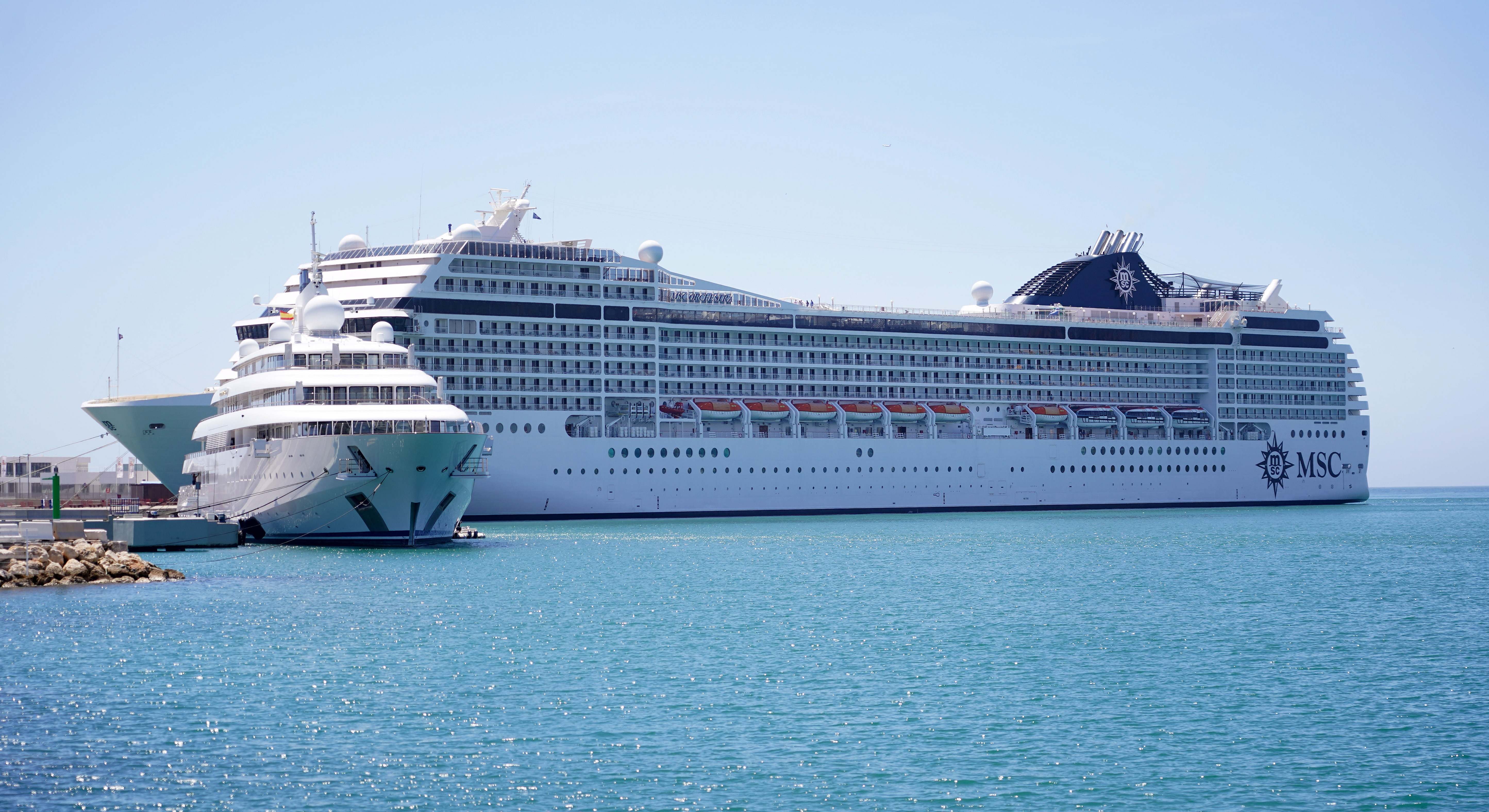 MSC cruceros es la naviera con más escalas en Málaga. Alex Zea.
