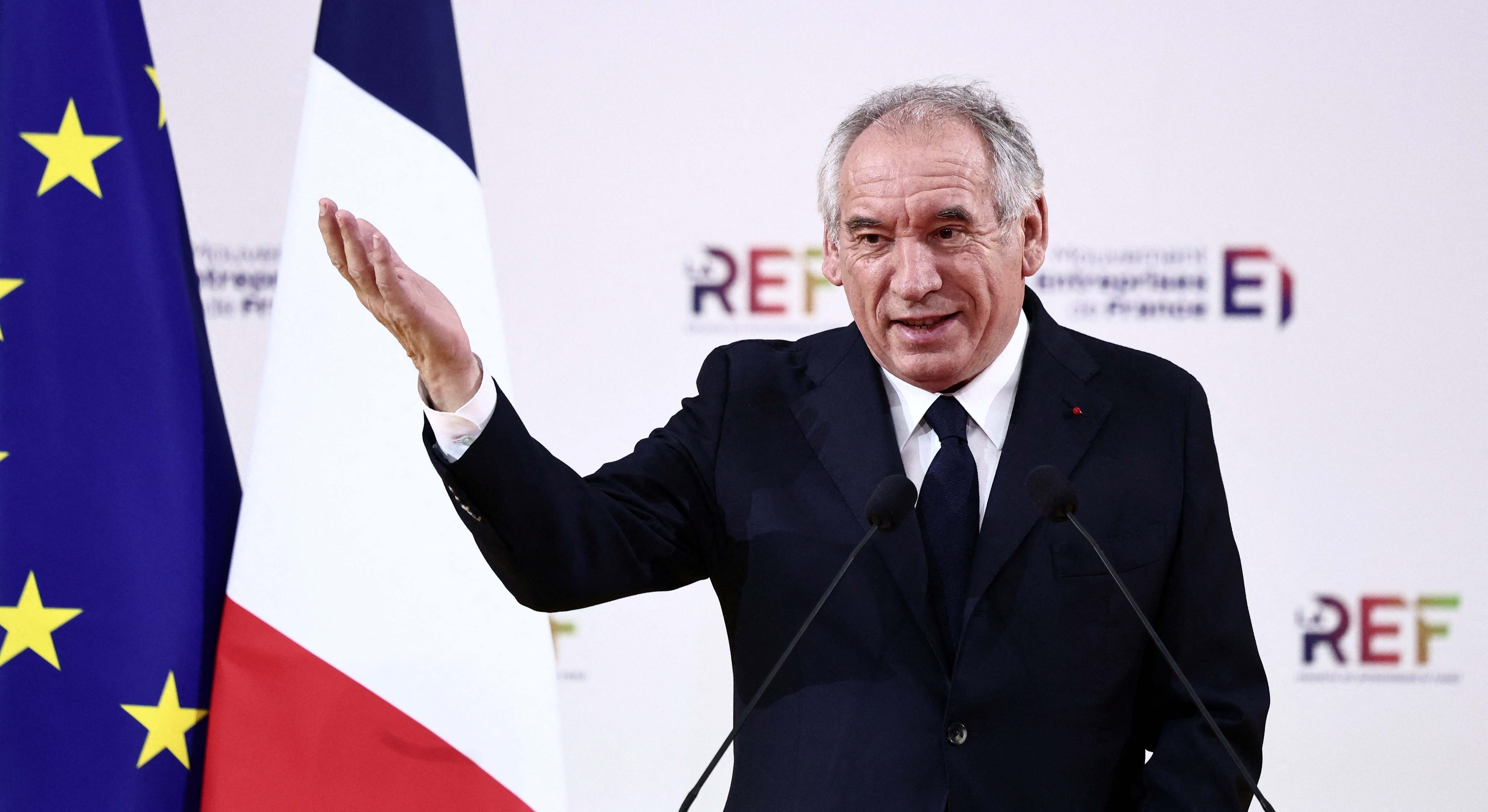 El primer ministro francés, François Bayrou, ofrece un discurso en la La REF 2025