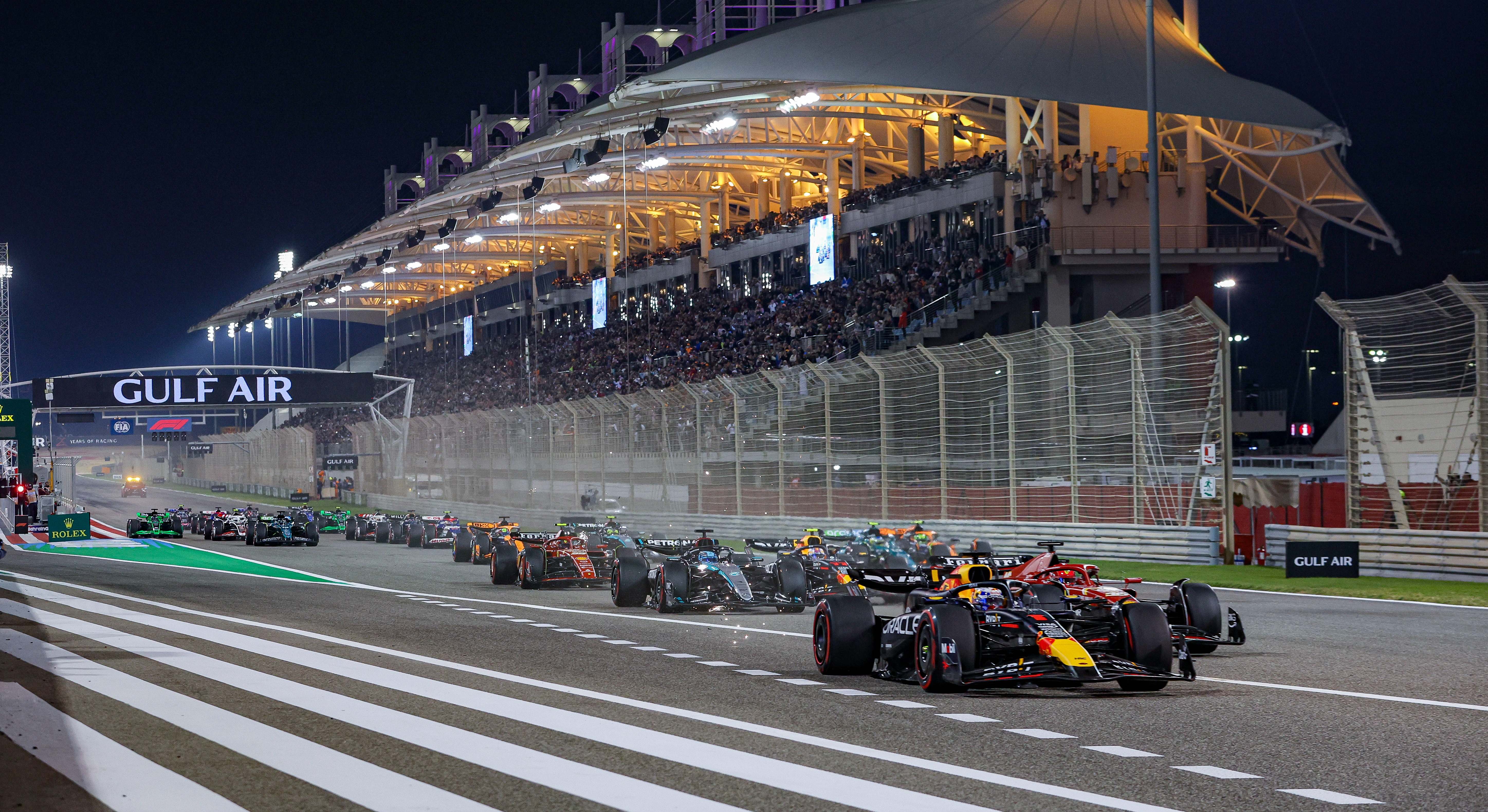 Salida del GP de Bahréin 2024 de Fórmula 1