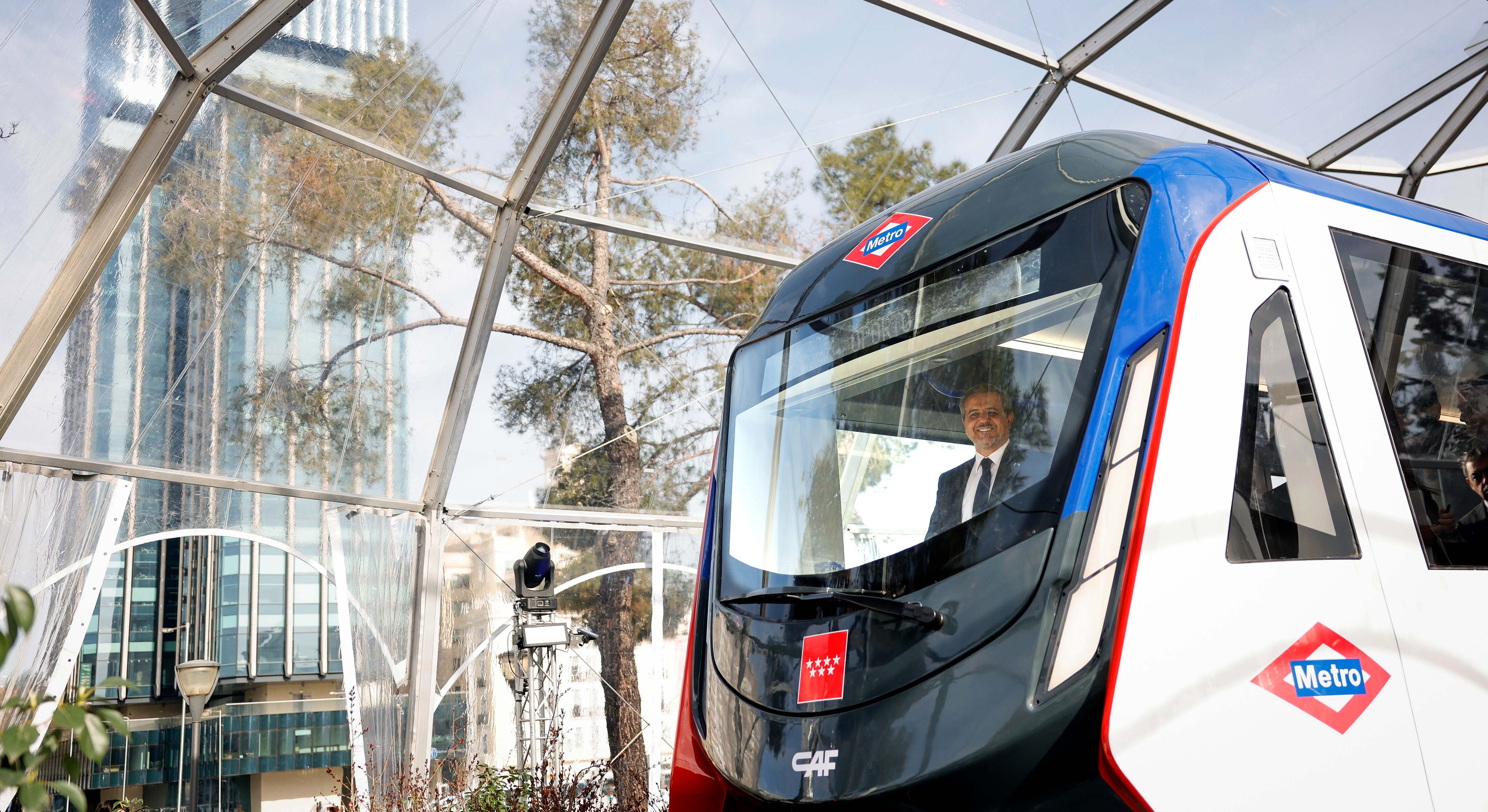 Maqueta del nuevo tren automatizado del Metro de Madrid