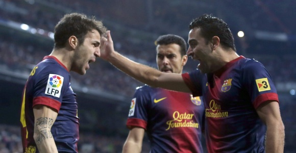 Cesc-Xavi-Pedro-Celebran-Bernabeu-Reuters.jpg