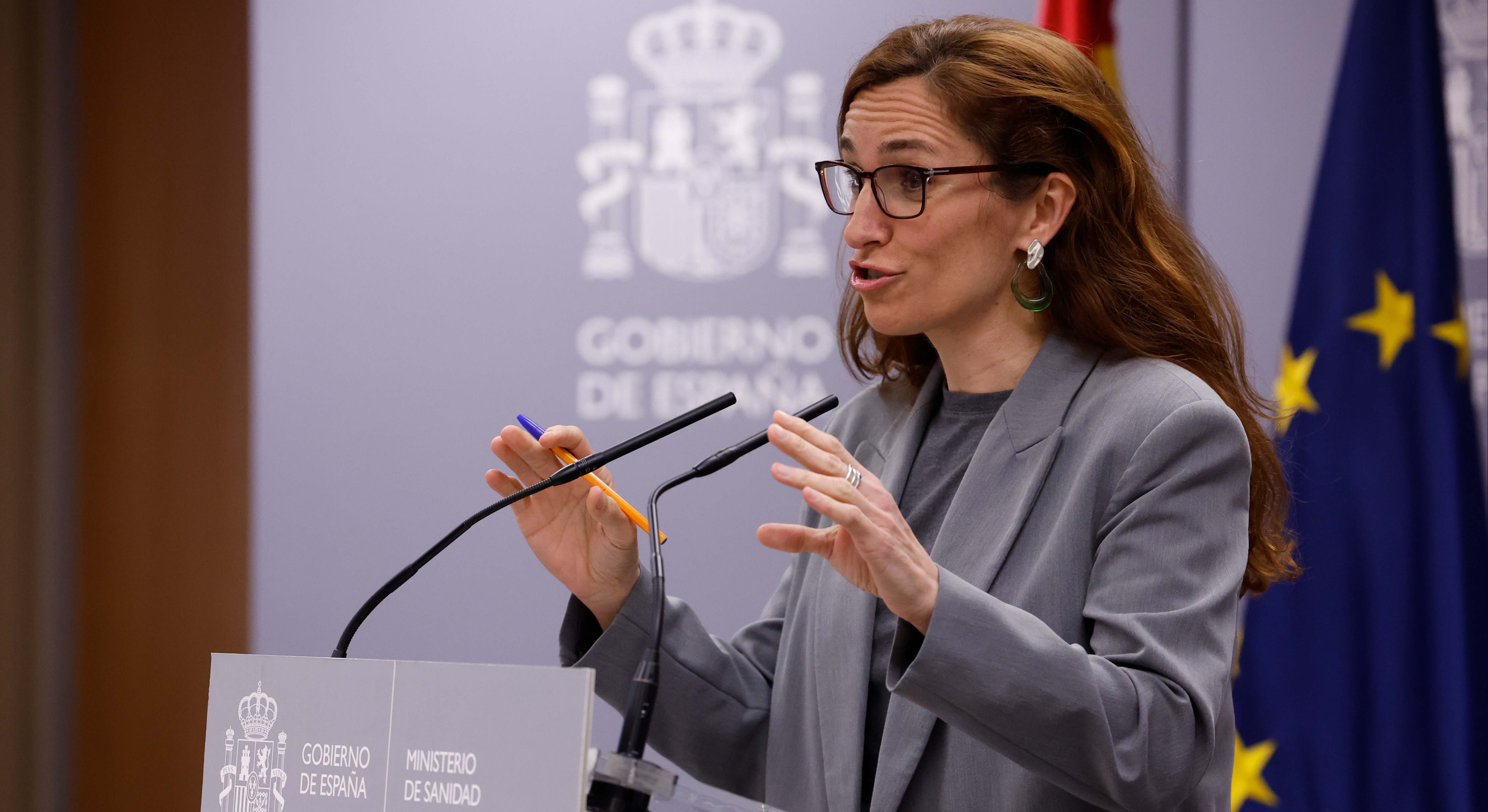 La ministra de Sanidad, Mónica García