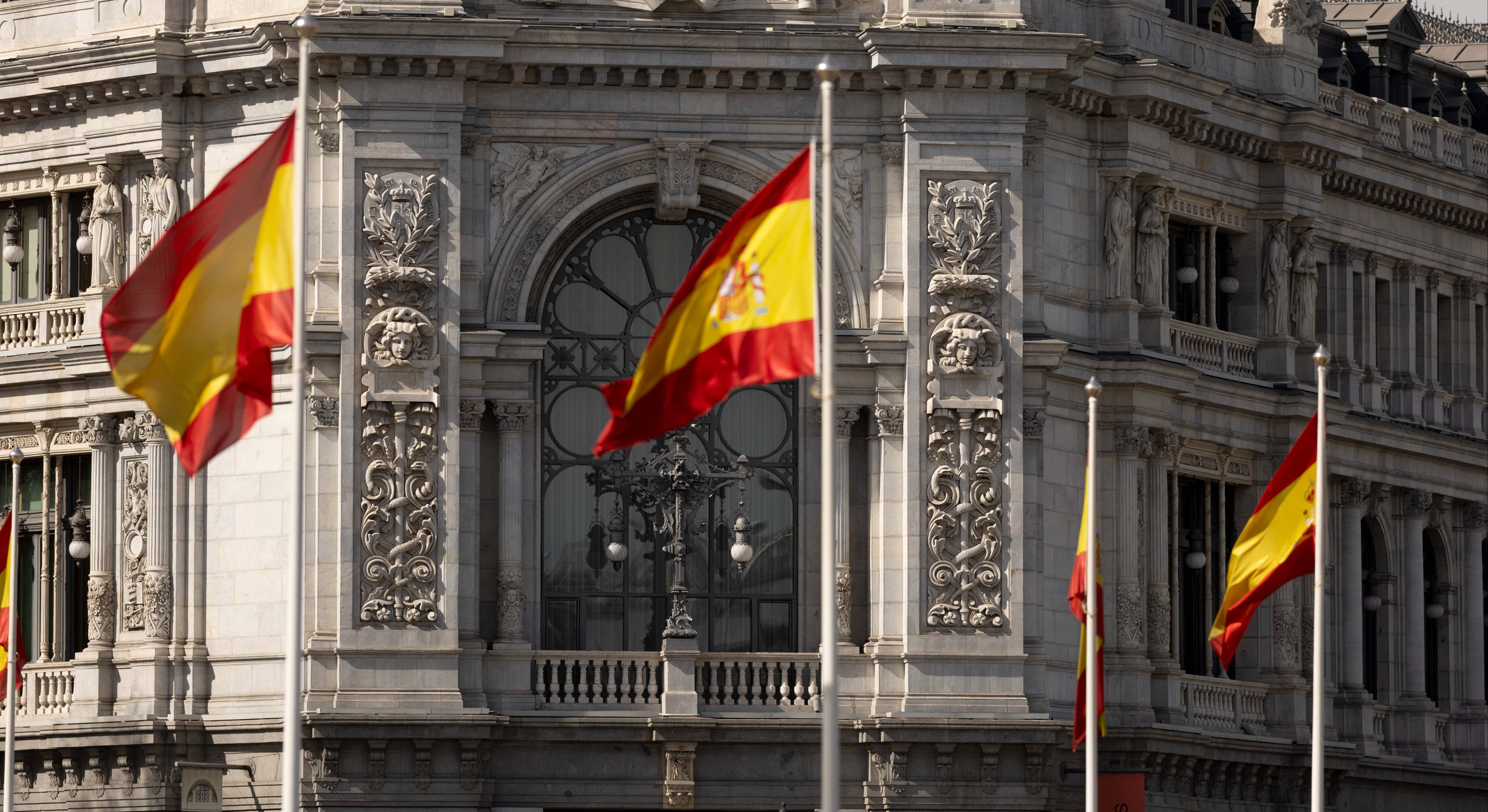 Fachada del Banco de España, en Madrid