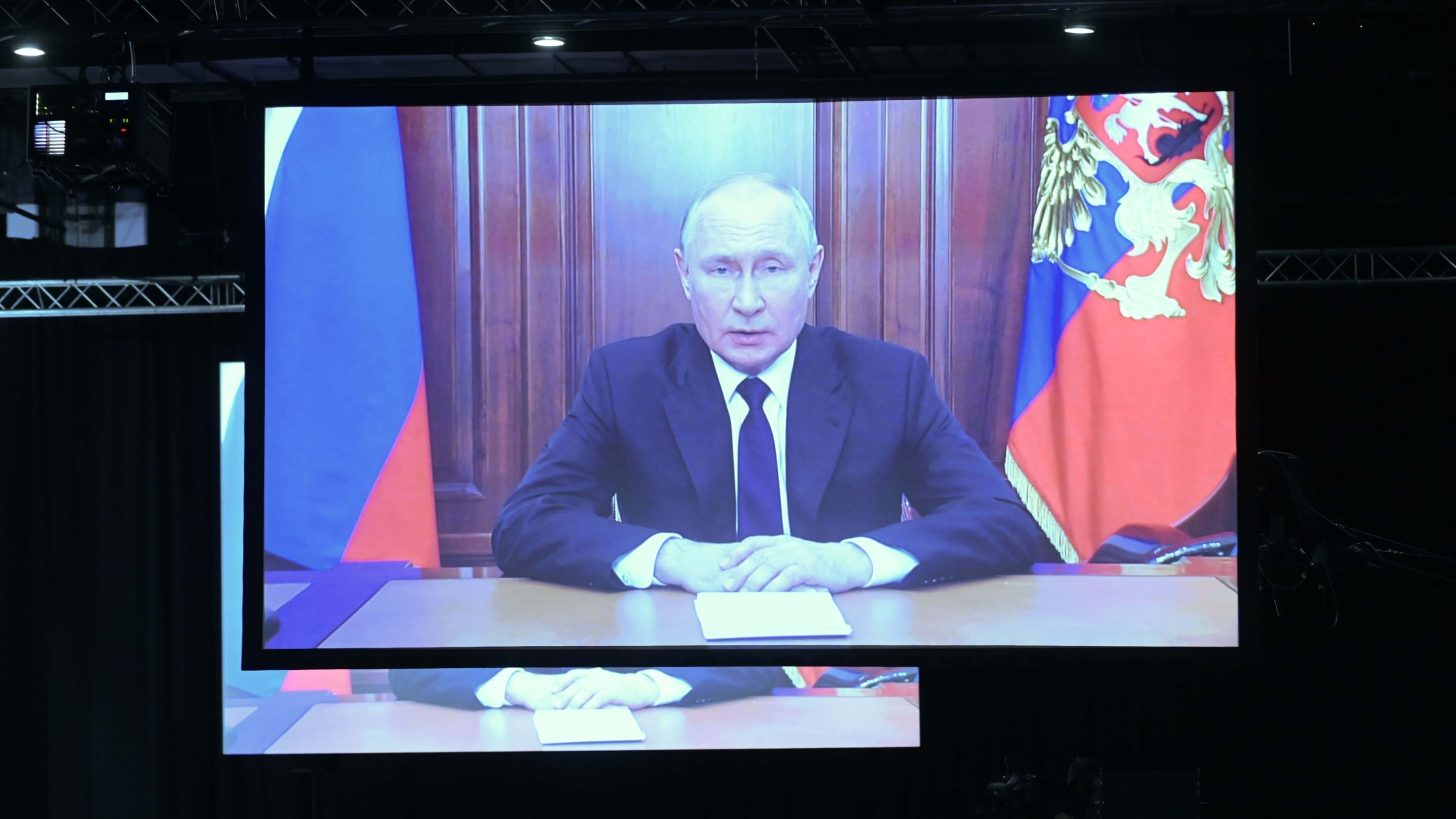 El presidente ruso, Vladímir Putin, en un discurso.