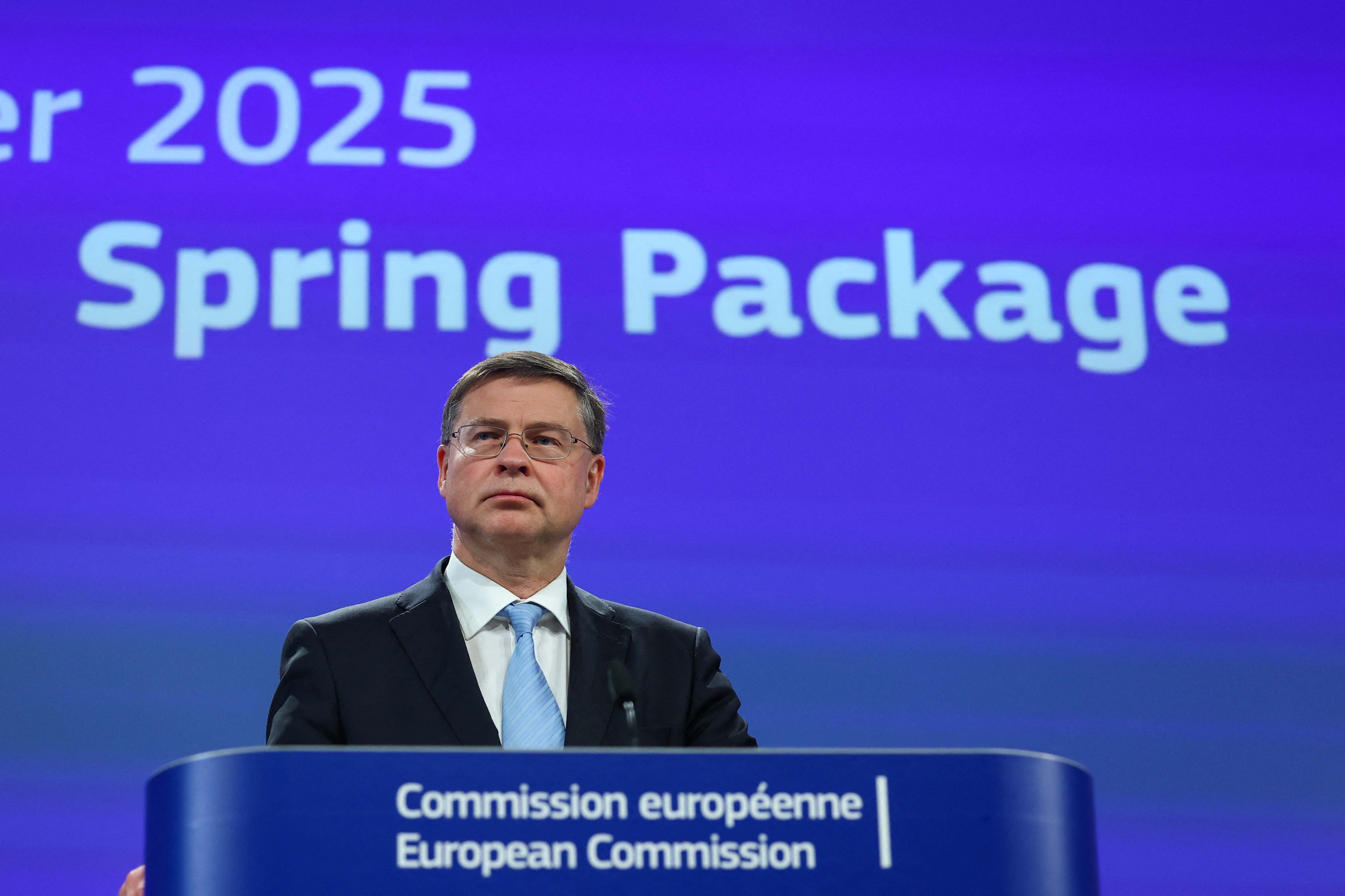 El comisario de Economía, Valdis Dombrovskis .
