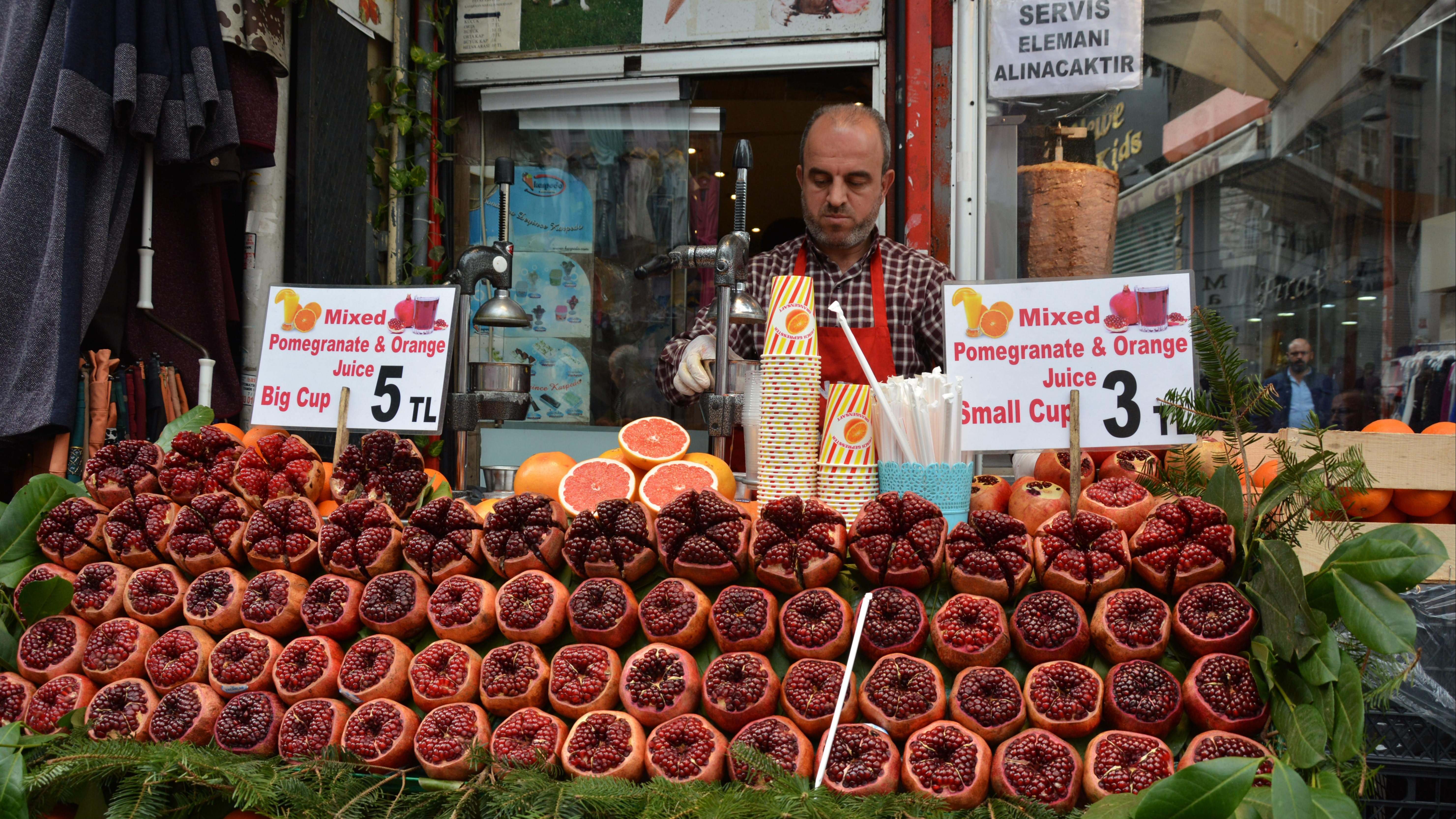 Vendedor de fruta en Estambul