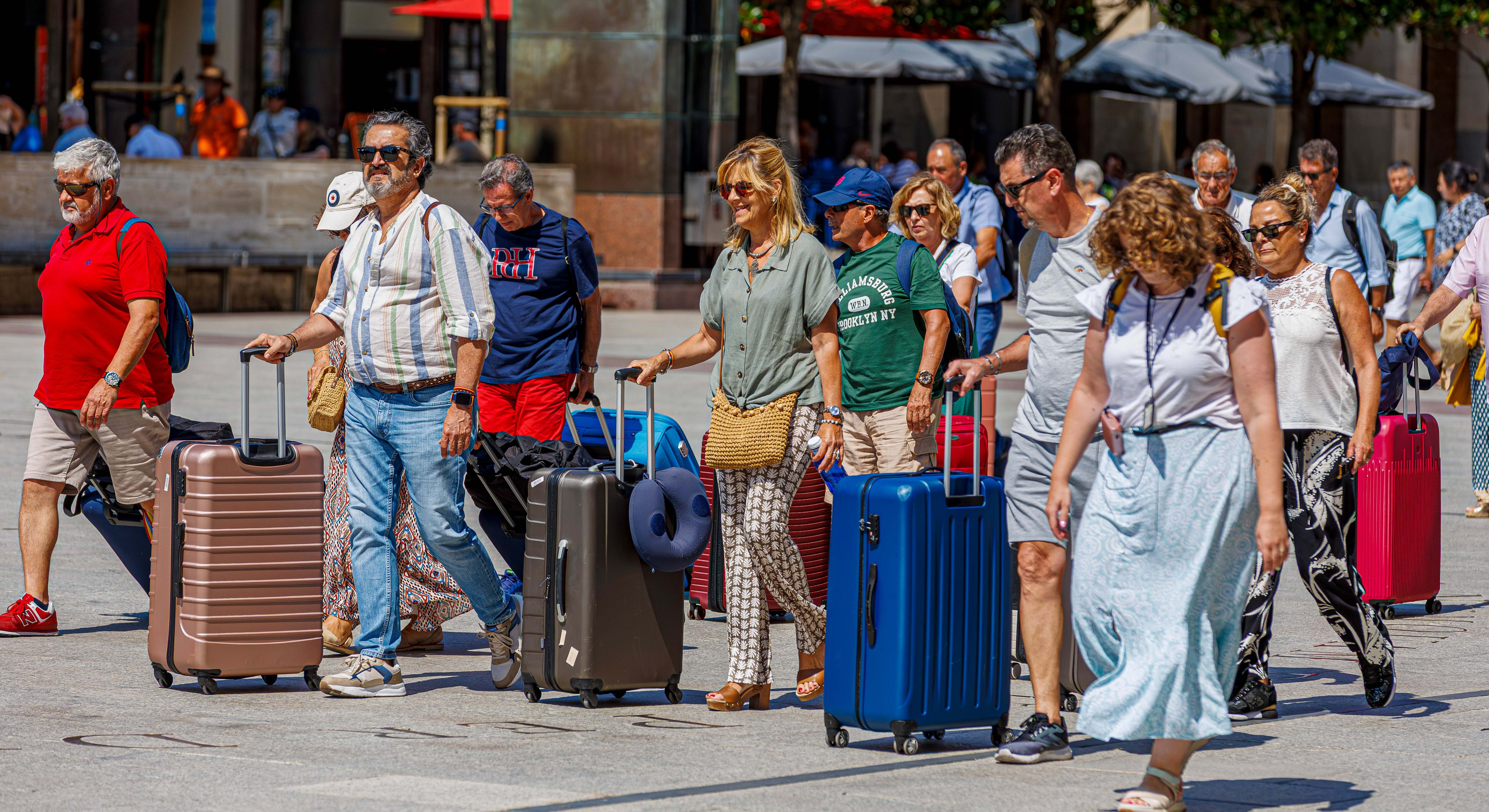 Turistas en España 