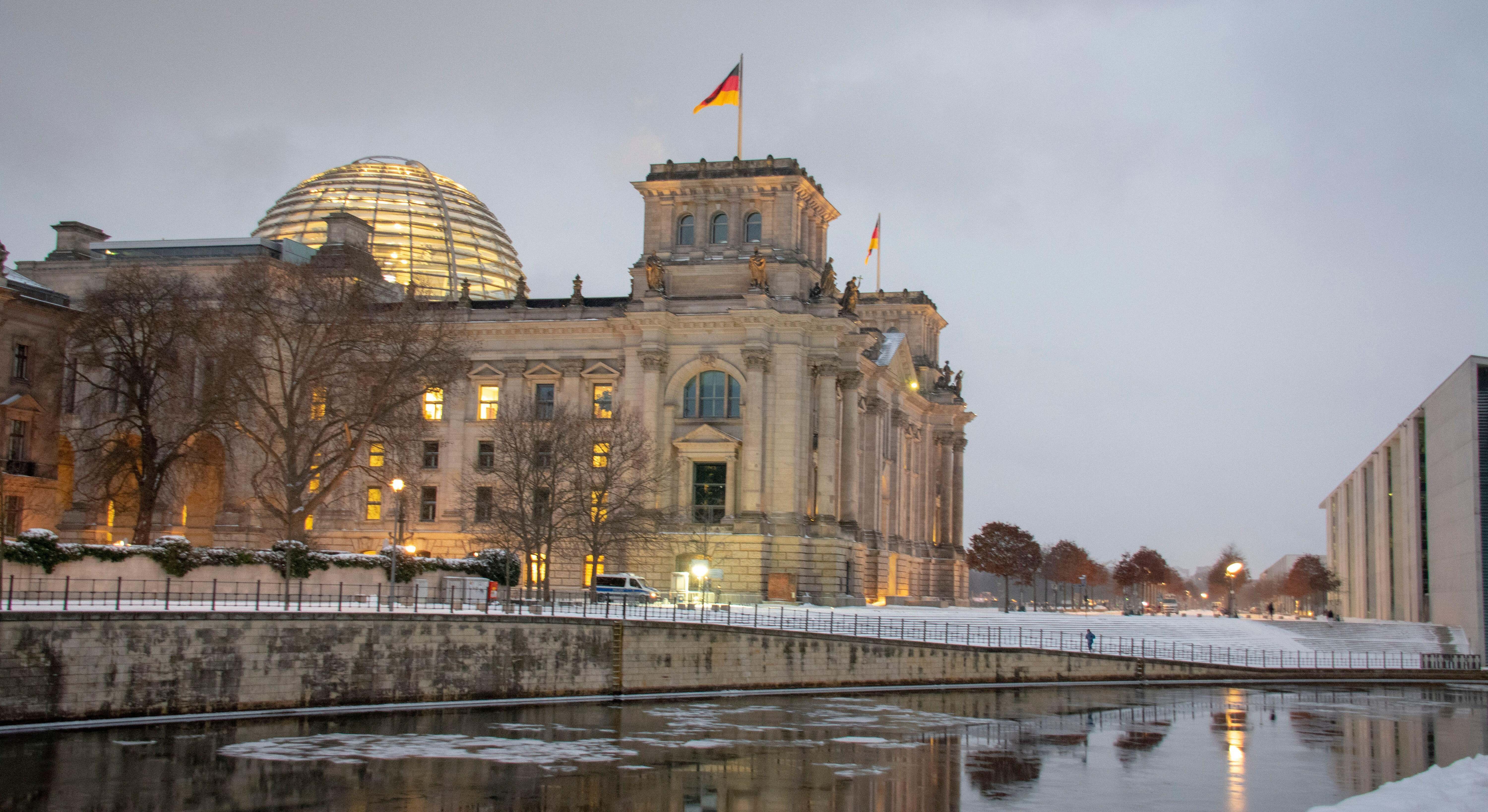 Vista del Reichstag en Berlín
