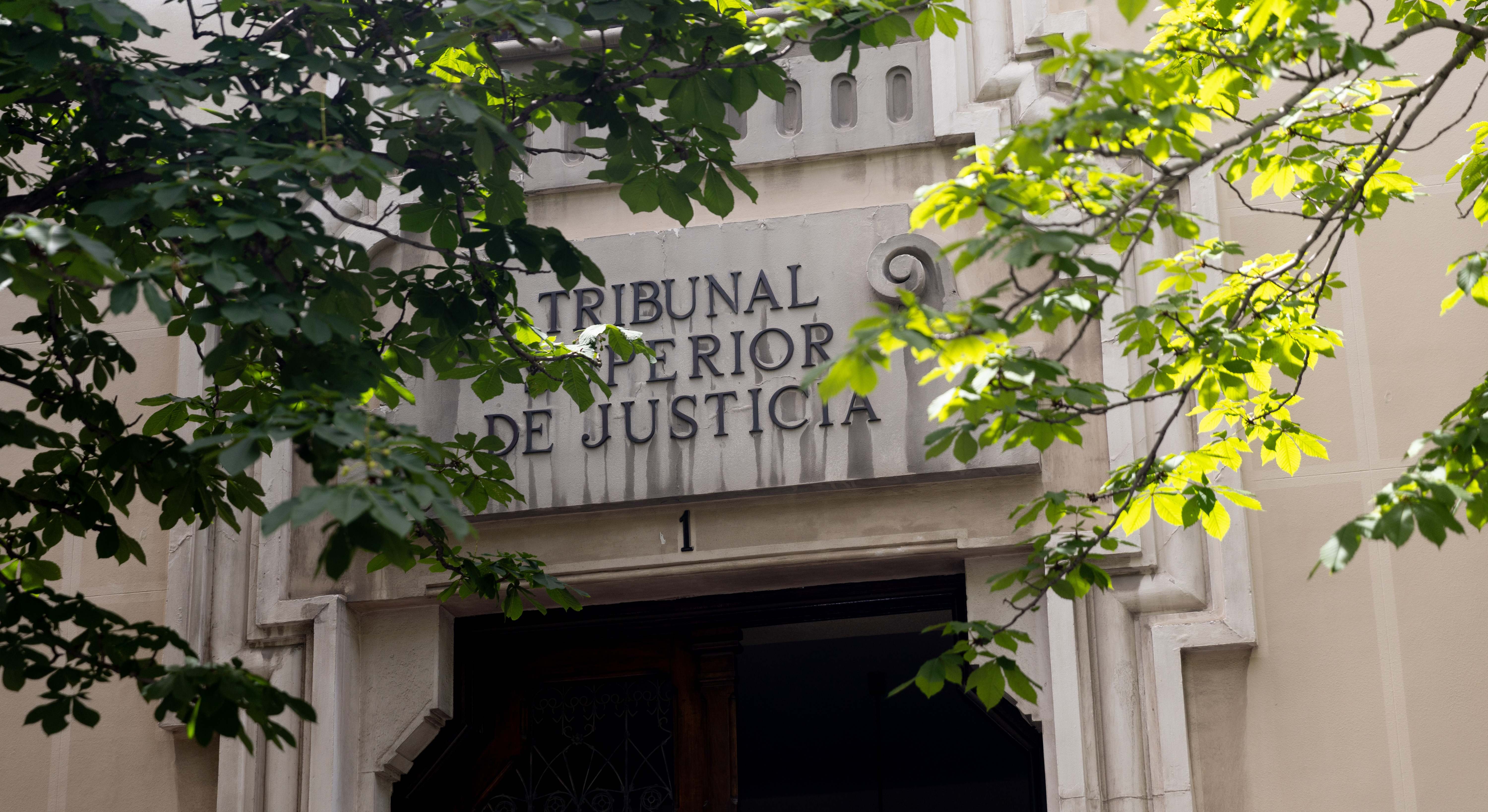 Imagen de la fachada del Tribunal Superior de Justicia de Madrid. 