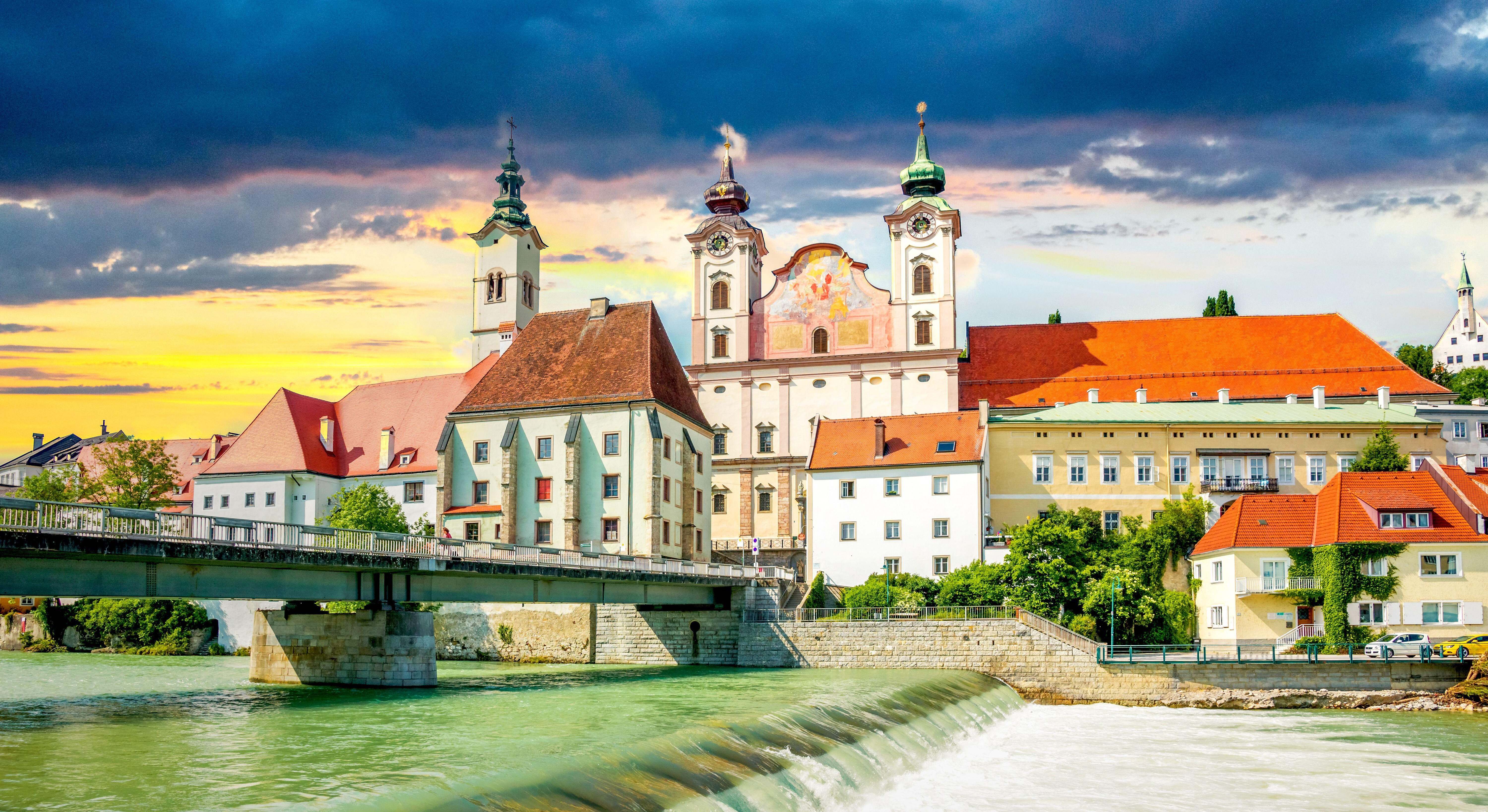 Vista de la ciudad austríaca de Steyr