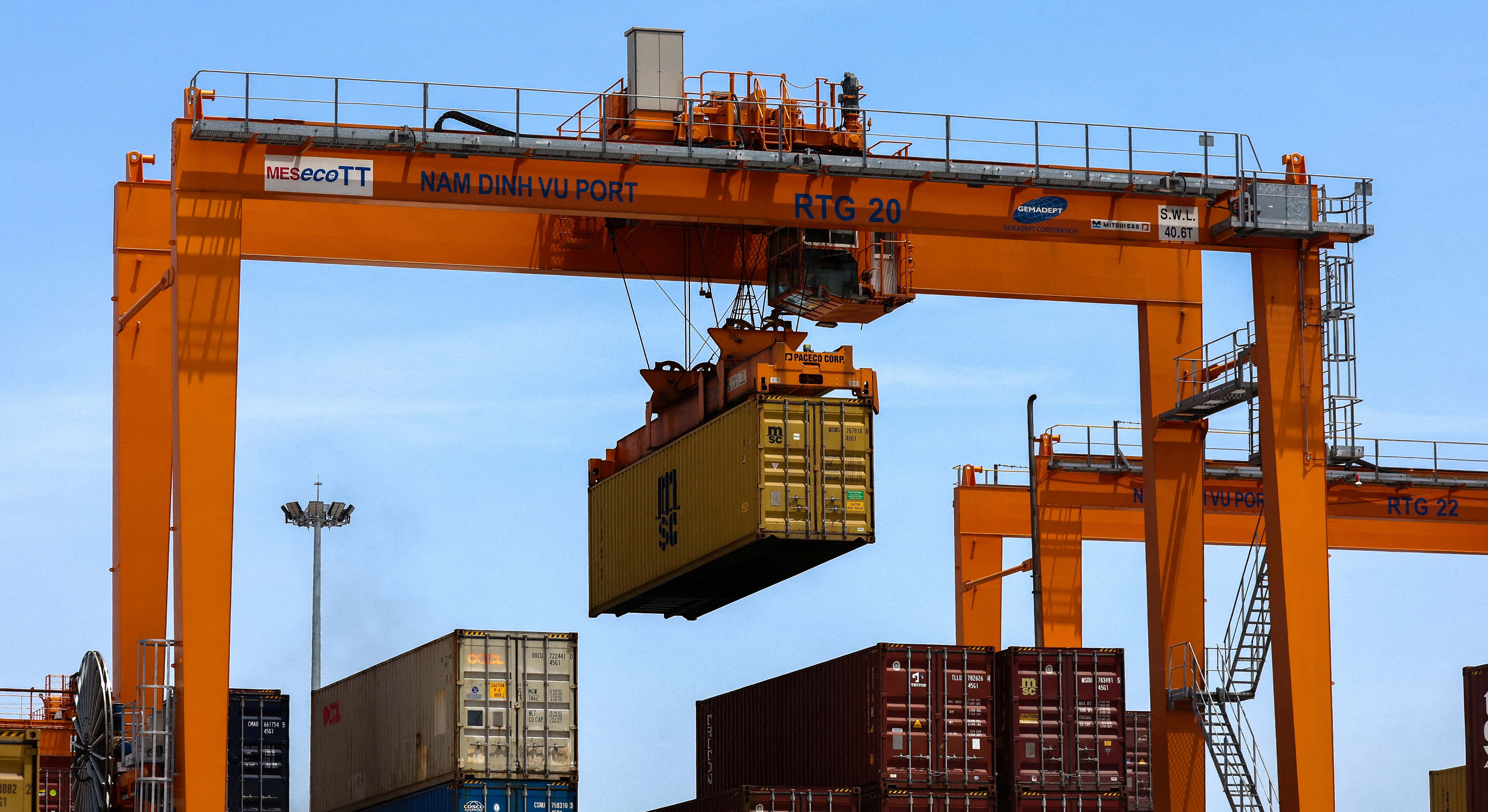 Contenedores provenientes de Vietnam. Foto: Reuters