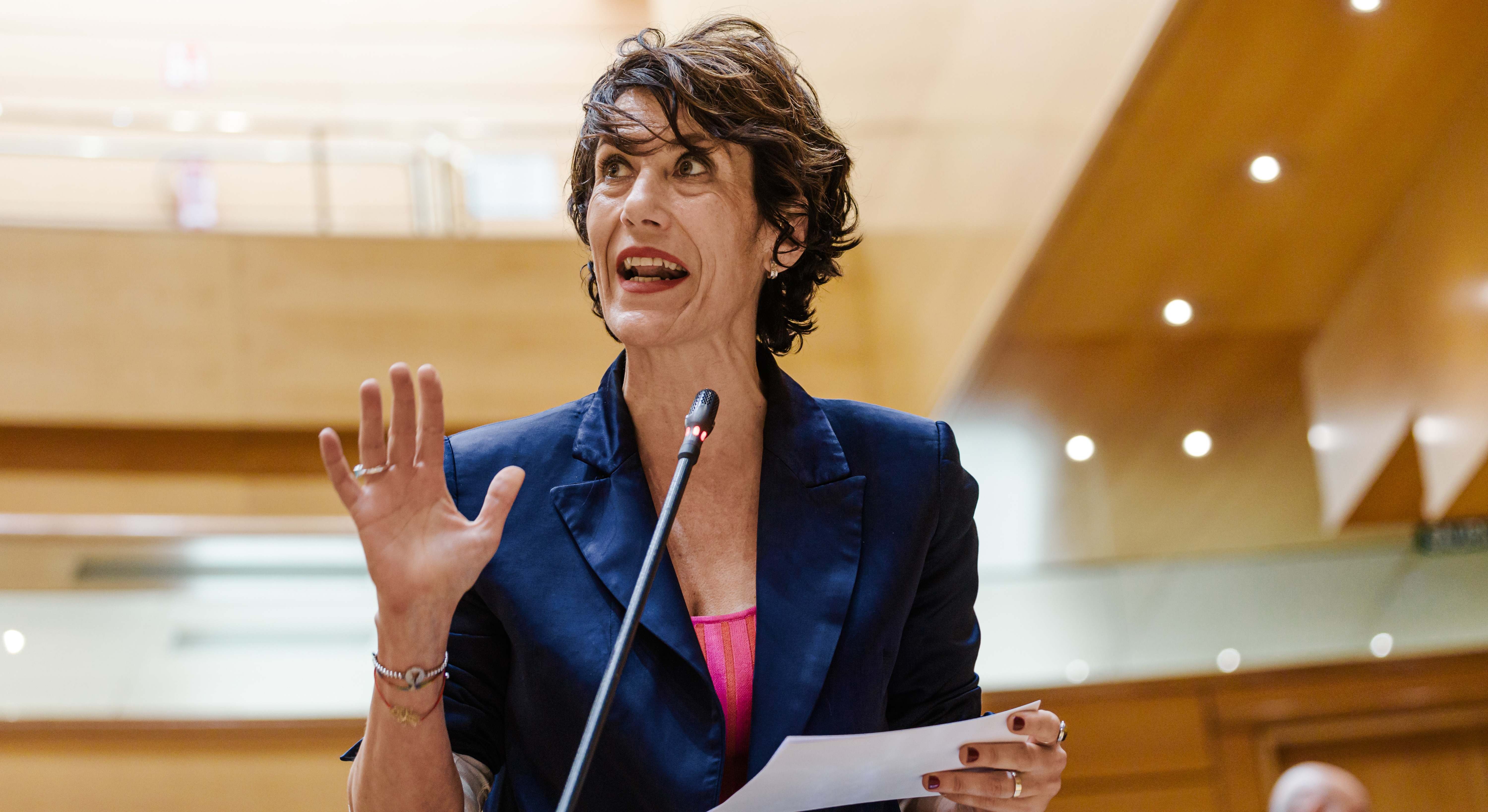 La ministra de Seguridad Social, Elma Saiz