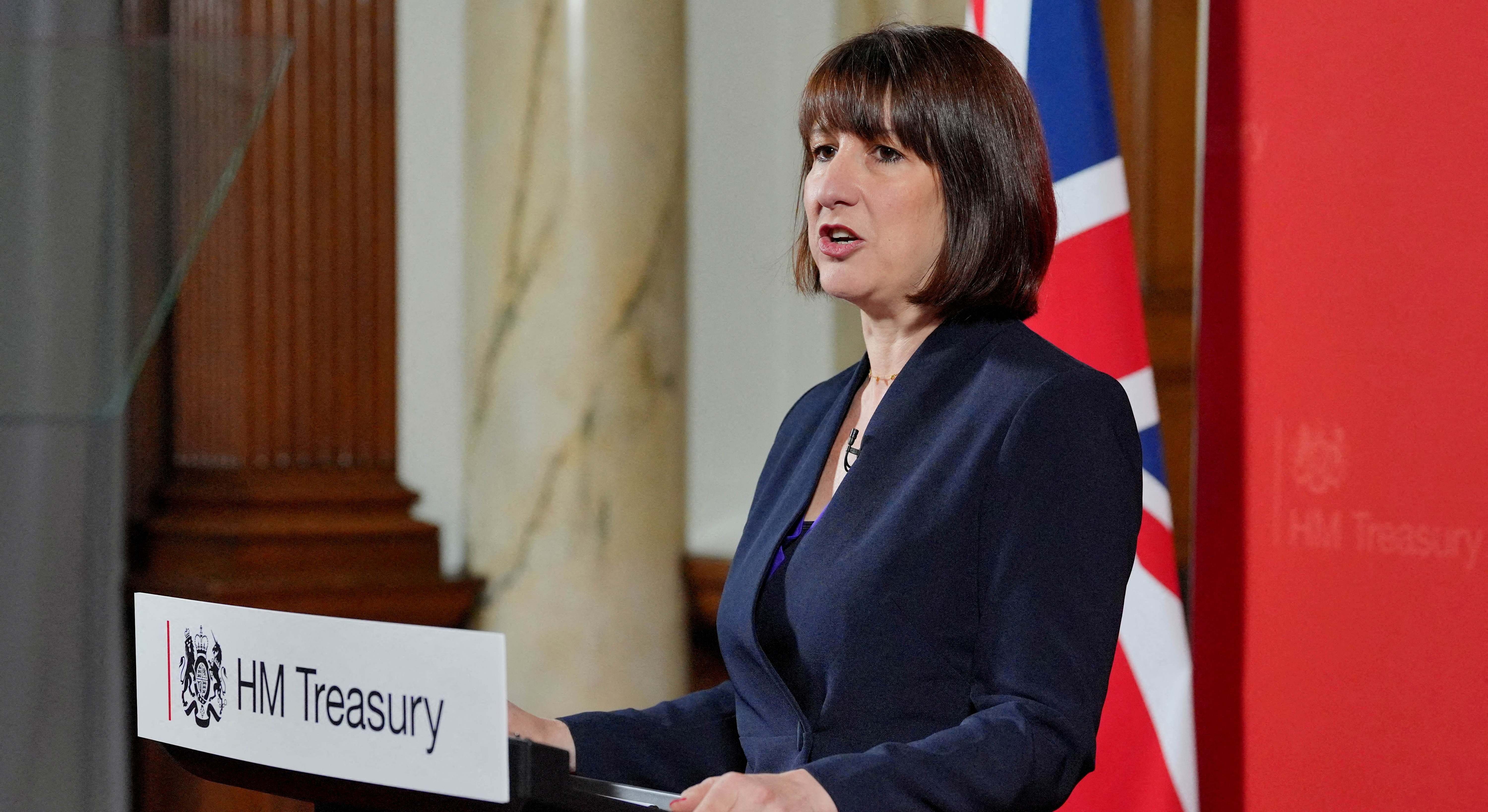La ministra de Economía de Reino Unido, Rachel Reeves. Foto: Reuters