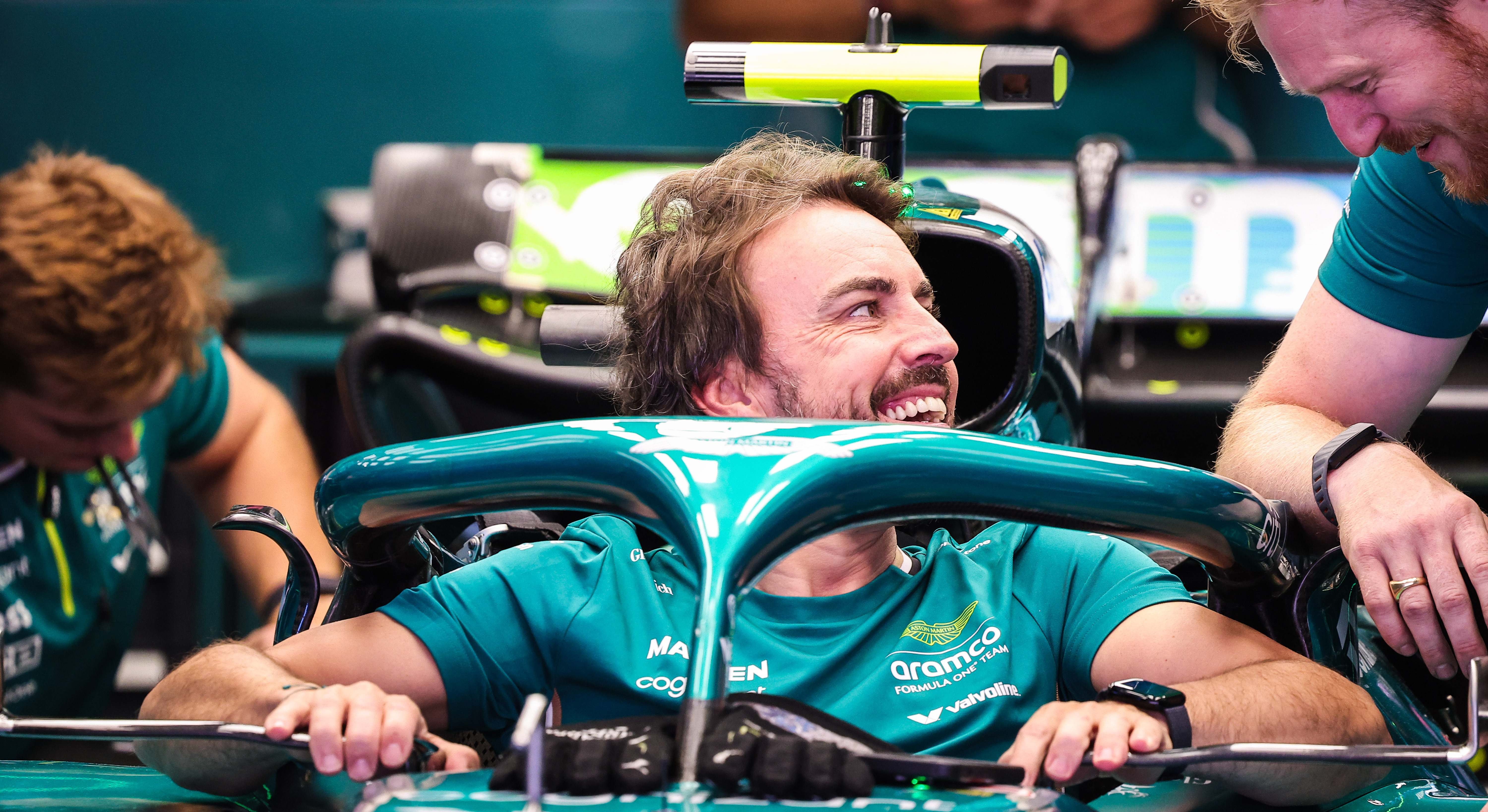 Fernando Alonso, piloto de Aston Martin F1, en el GP de España 2025 de Fórmula 1